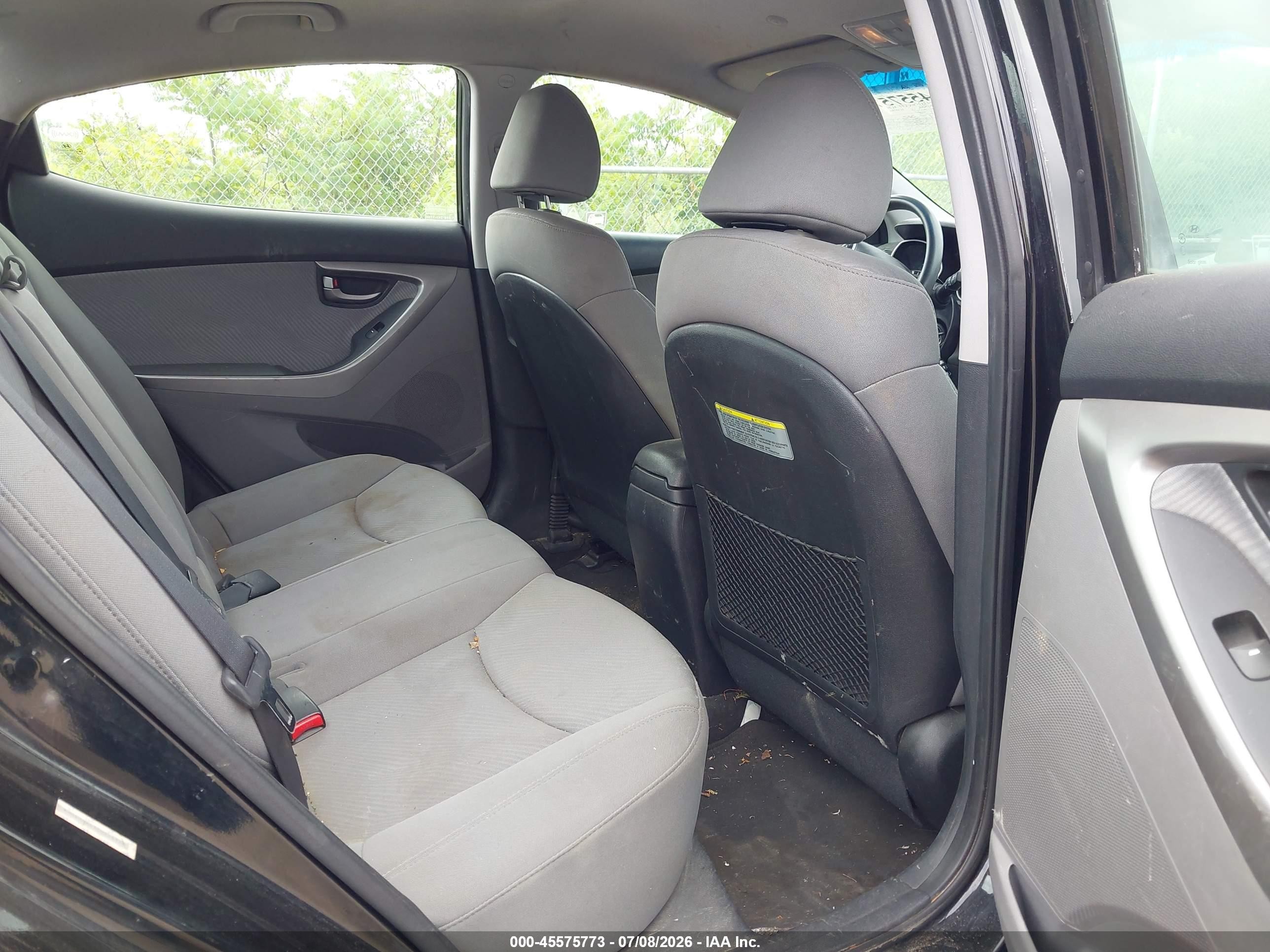 2012 Hyundai Elantra Gls (ulsan Plant) Black vin: KMHDH4AE3CU318120