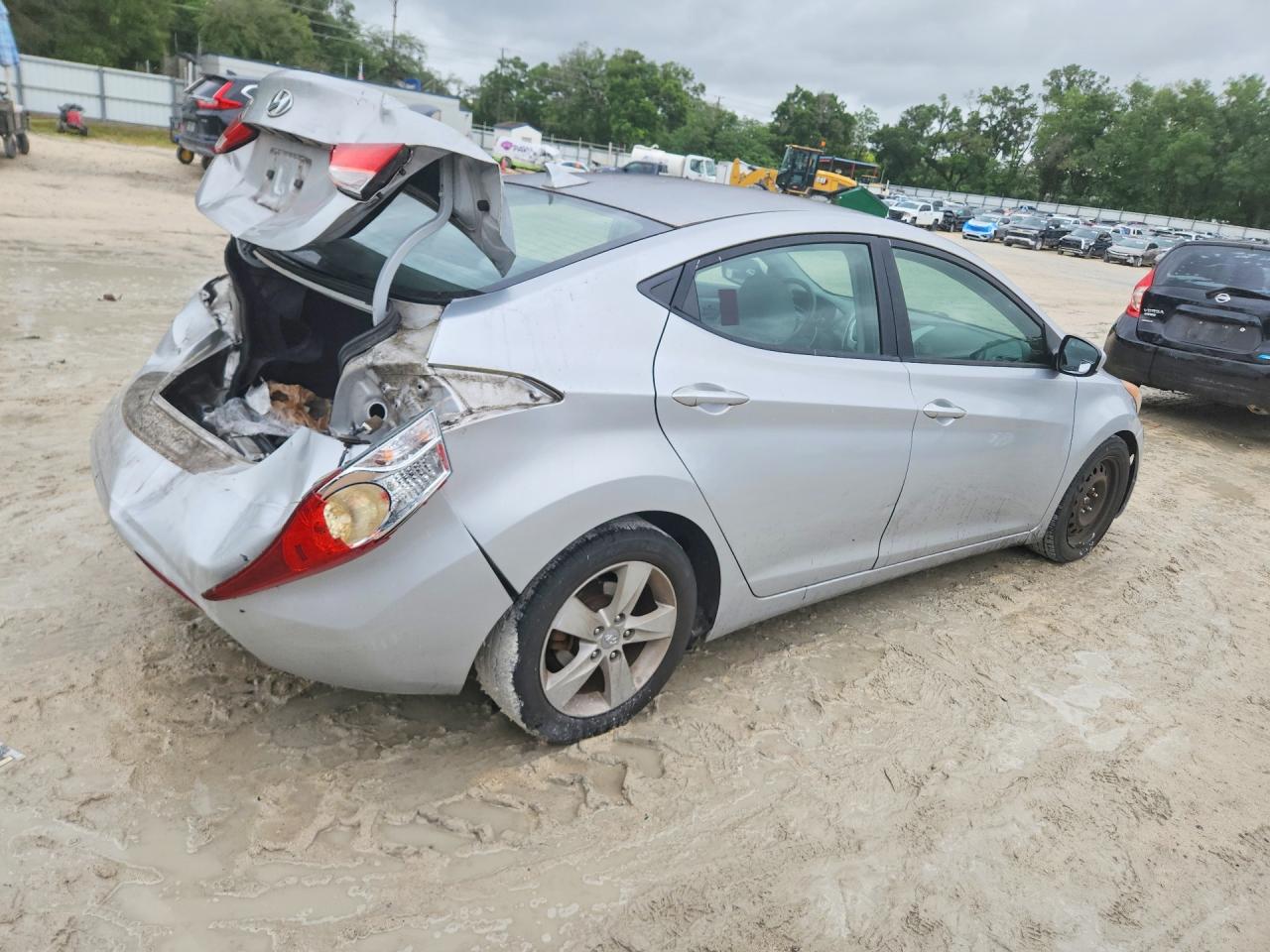 2012 Hyundai Elantra Gls Silver vin: KMHDH4AE3CU324516