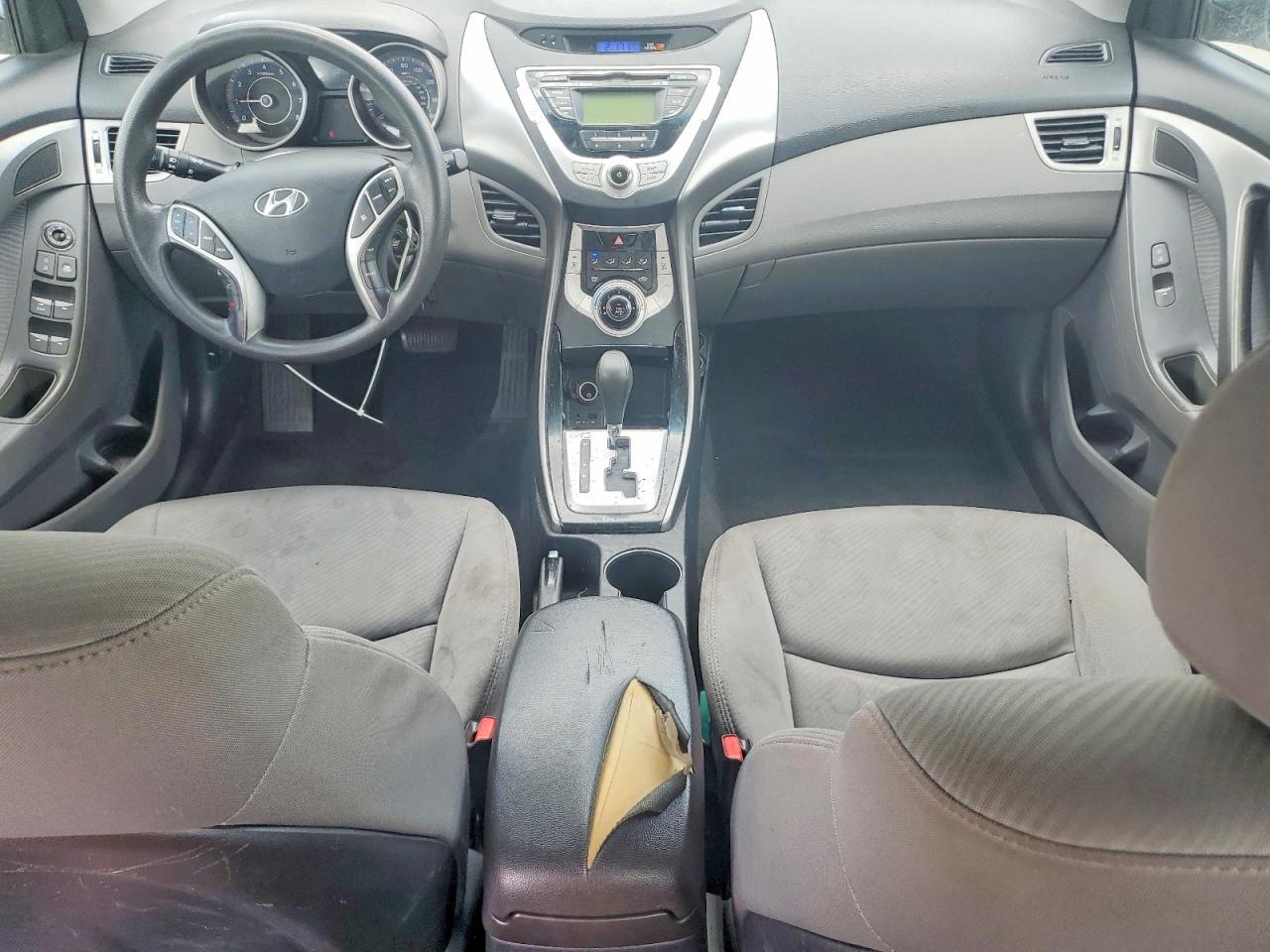 2012 Hyundai Elantra Silver vin: KMHDH4AE3CU328761