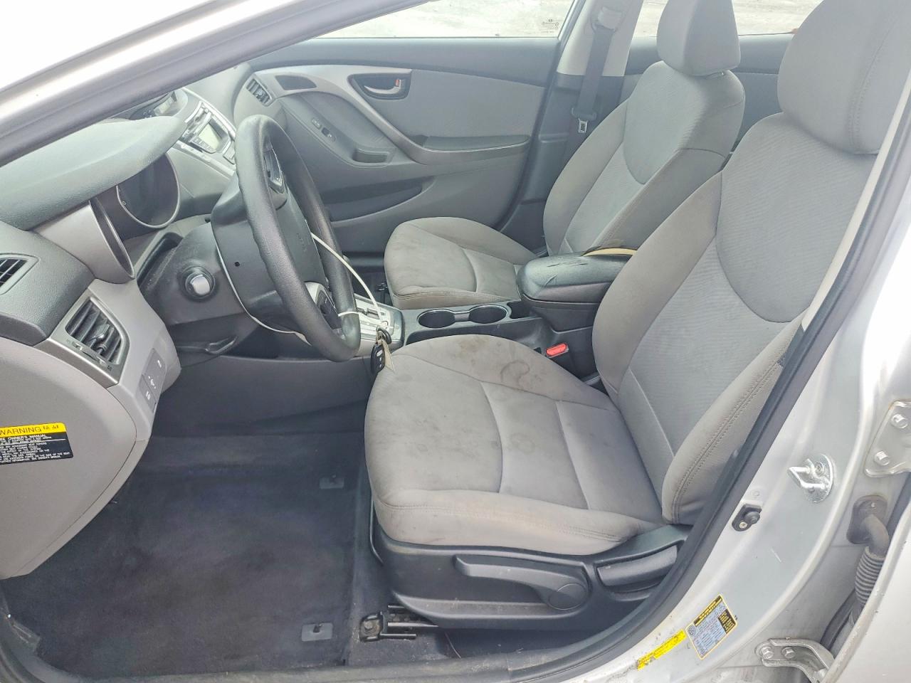 2012 Hyundai Elantra Silver vin: KMHDH4AE3CU328761