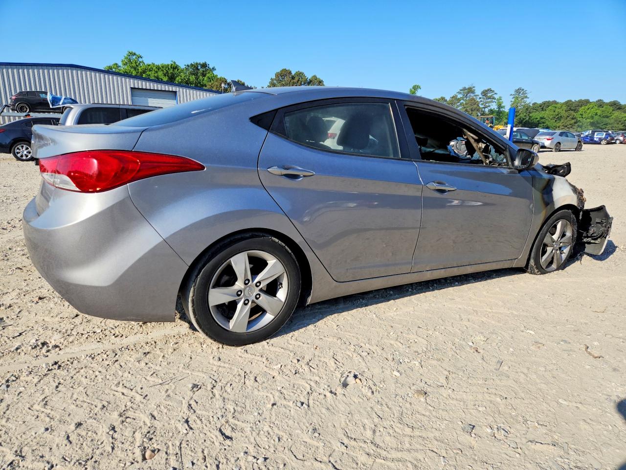 2012 Hyundai Elantra Gls Серебряный vin: KMHDH4AE3CU337475