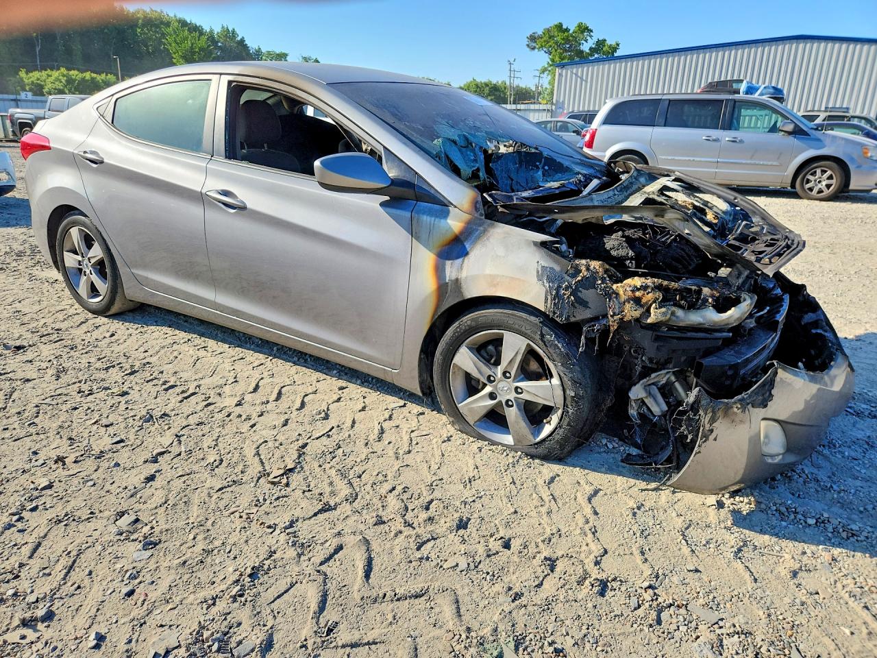 2012 Hyundai Elantra Gls Серебряный vin: KMHDH4AE3CU337475
