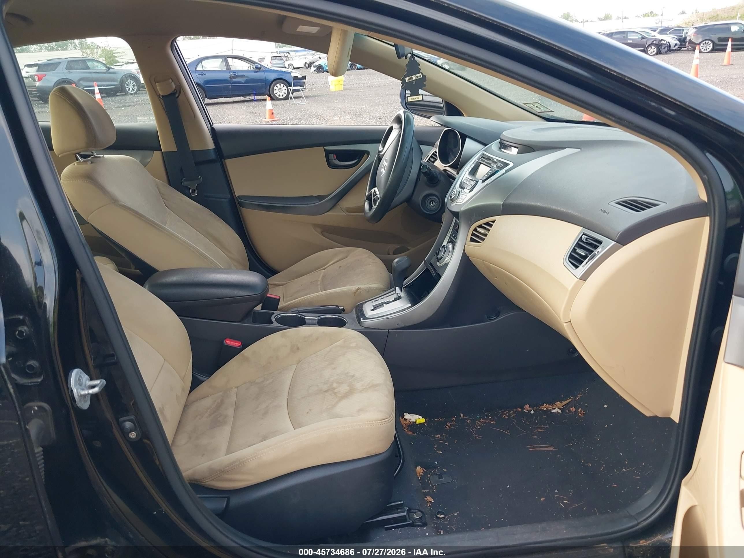 2012 Hyundai Elantra Gls (ulsan Plant) Black vin: KMHDH4AE3CU359153