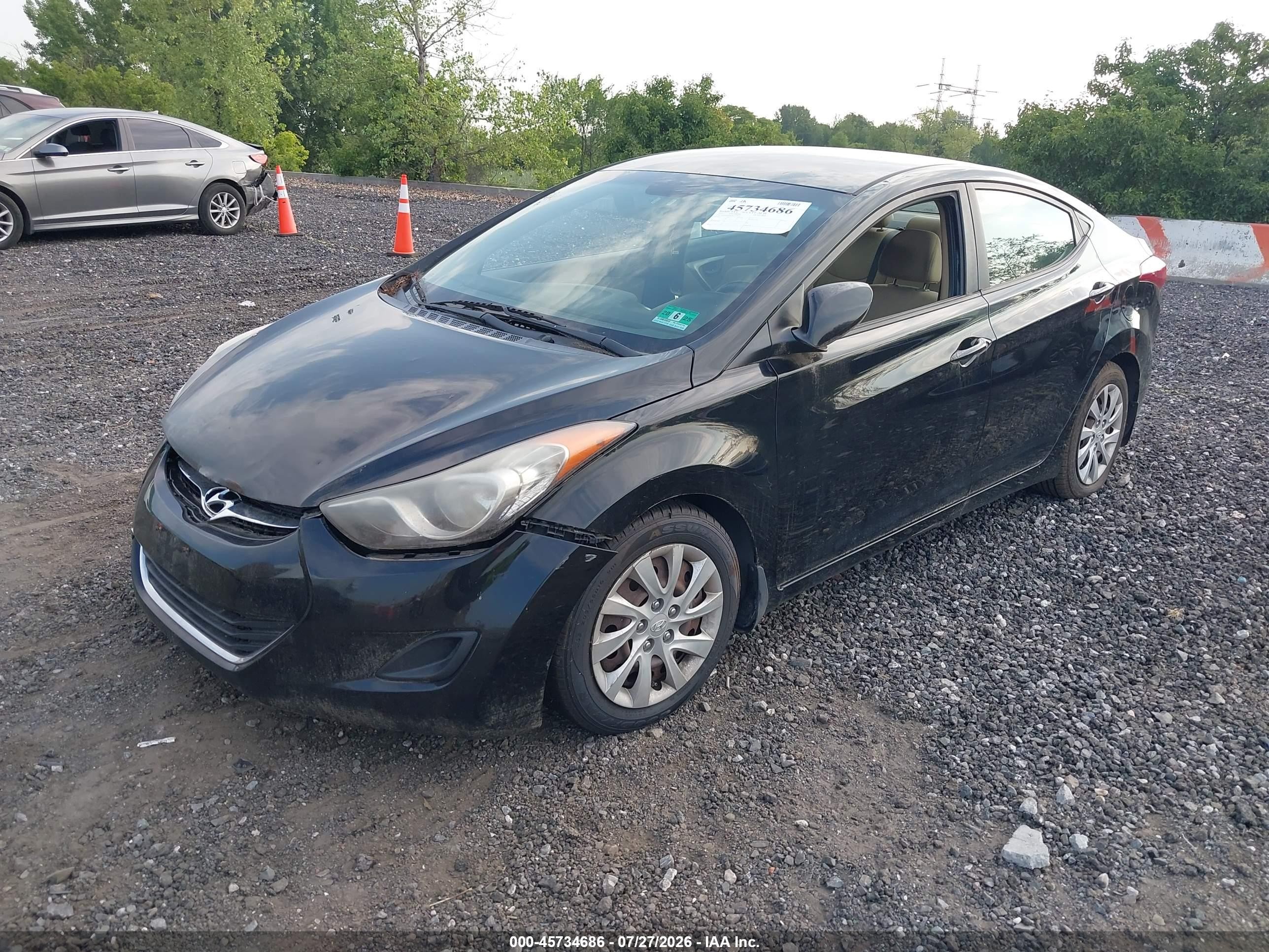 2012 Hyundai Elantra Gls (ulsan Plant) Black vin: KMHDH4AE3CU359153