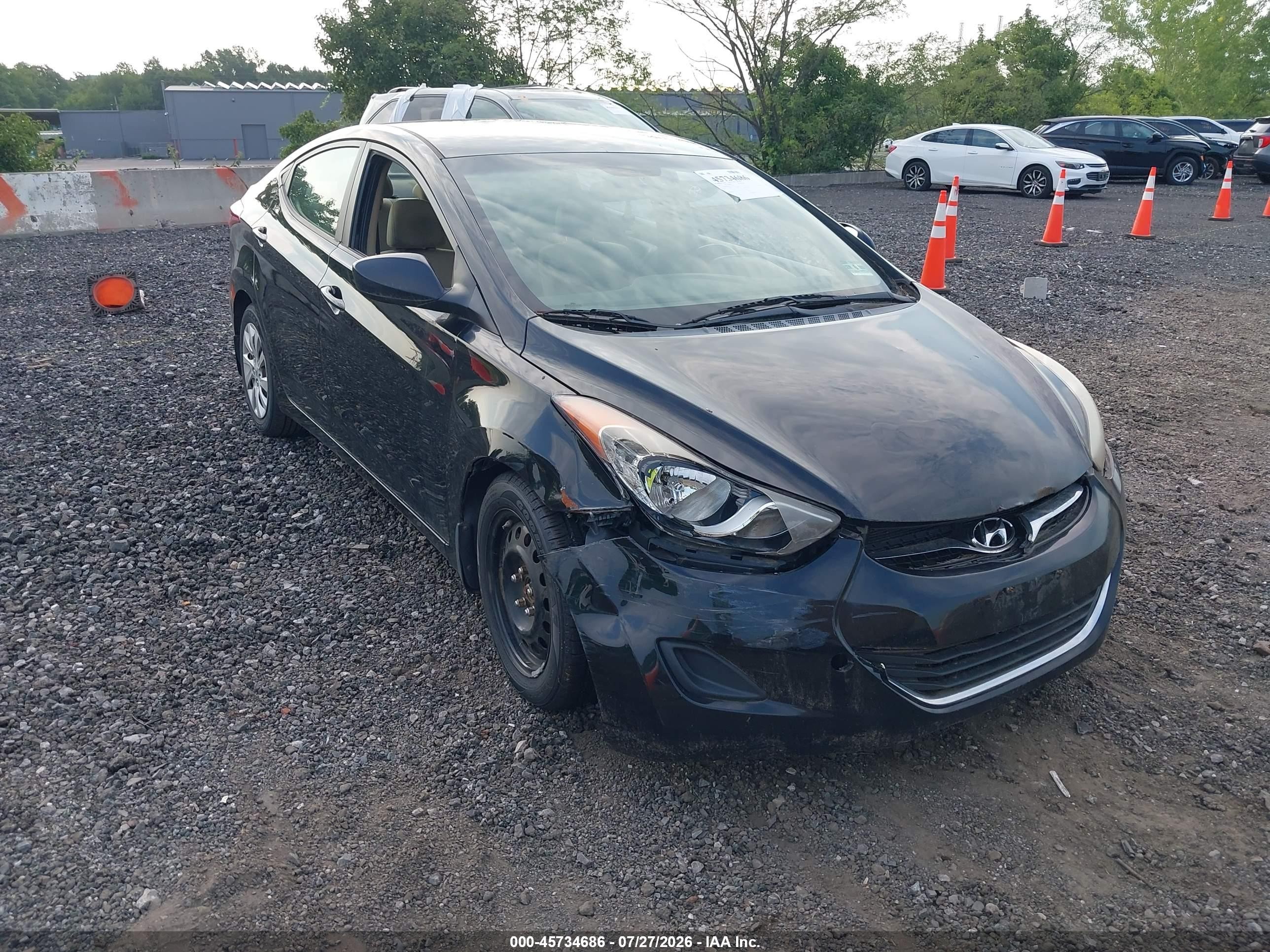 2012 Hyundai Elantra Gls (ulsan Plant) Black vin: KMHDH4AE3CU359153