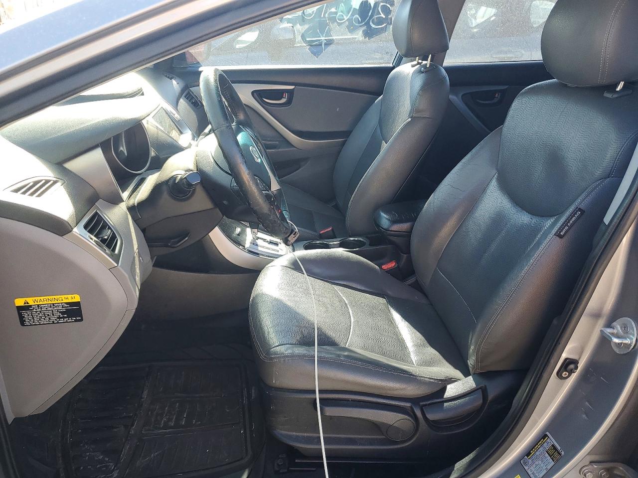 2012 Hyundai Elantra Limited Gray vin: KMHDH4AE3CU366765
