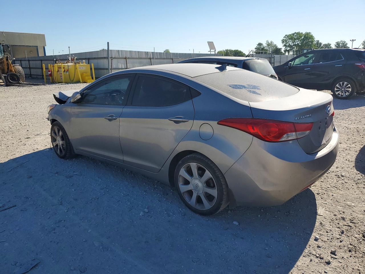 2012 Hyundai Elantra Limited Gray vin: KMHDH4AE3CU366765