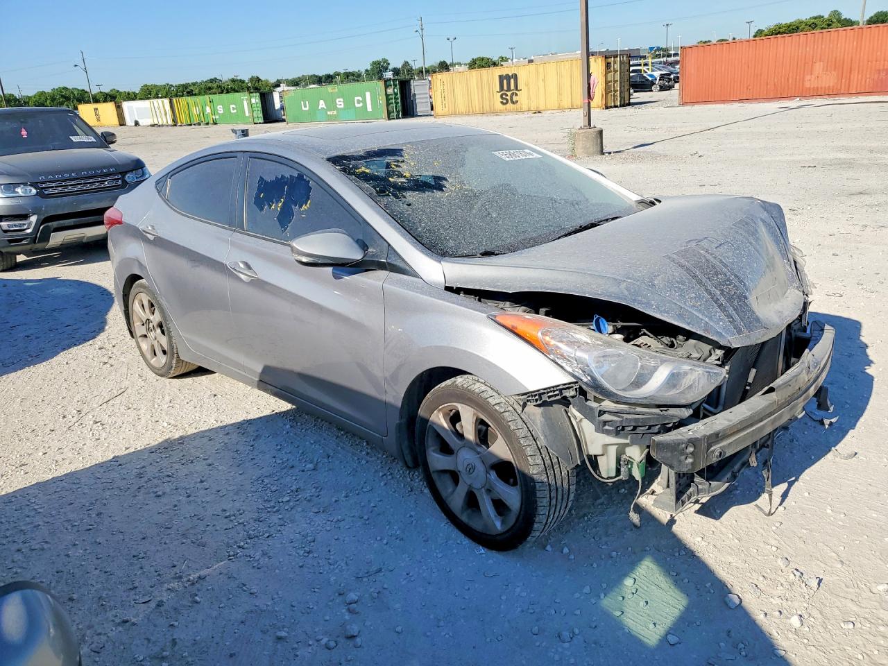 2012 Hyundai Elantra Limited Gray vin: KMHDH4AE3CU366765