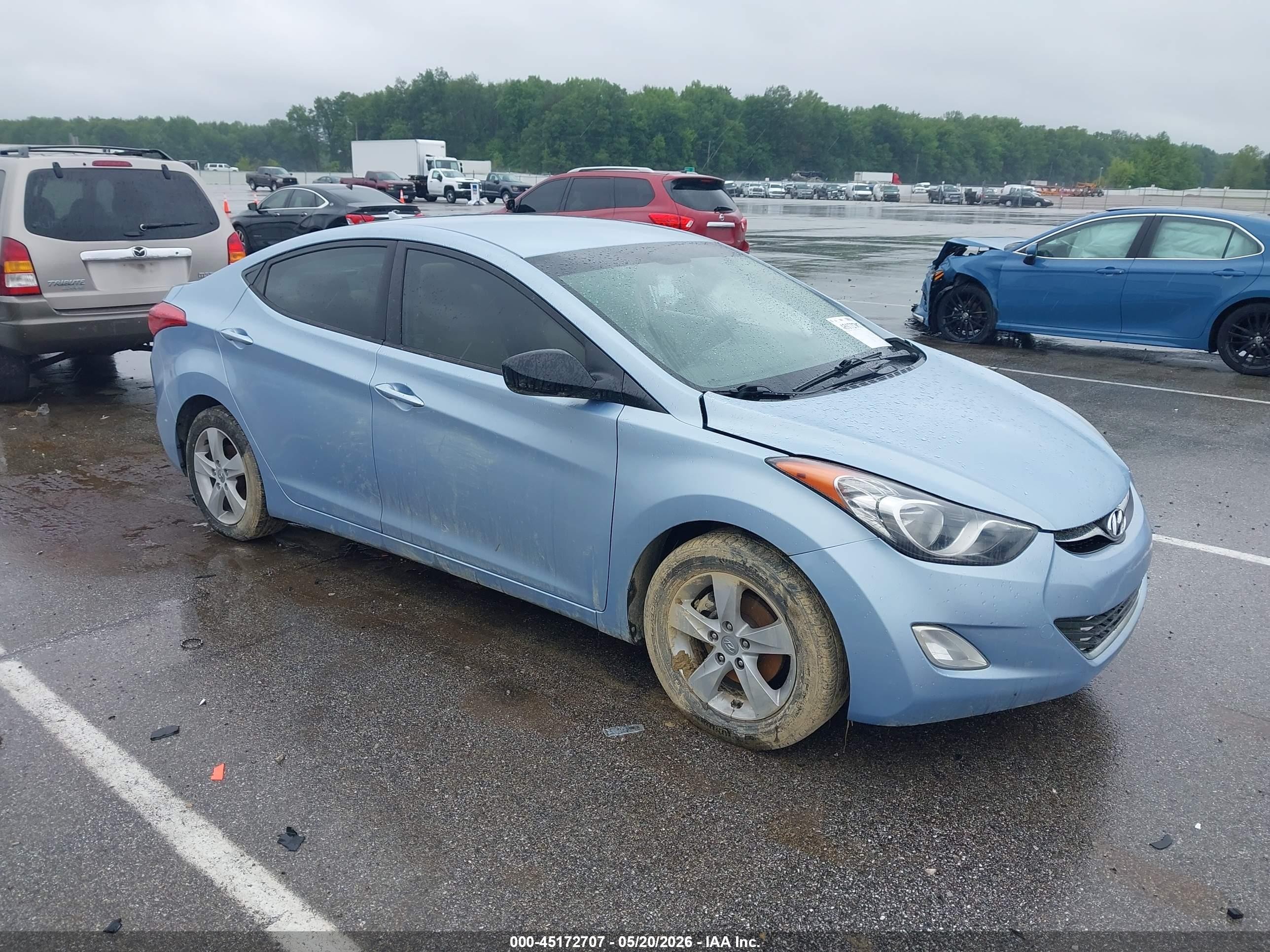 2012 Hyundai Elantra Gls (ulsan Plant) Blue vin: KMHDH4AE3CU384568