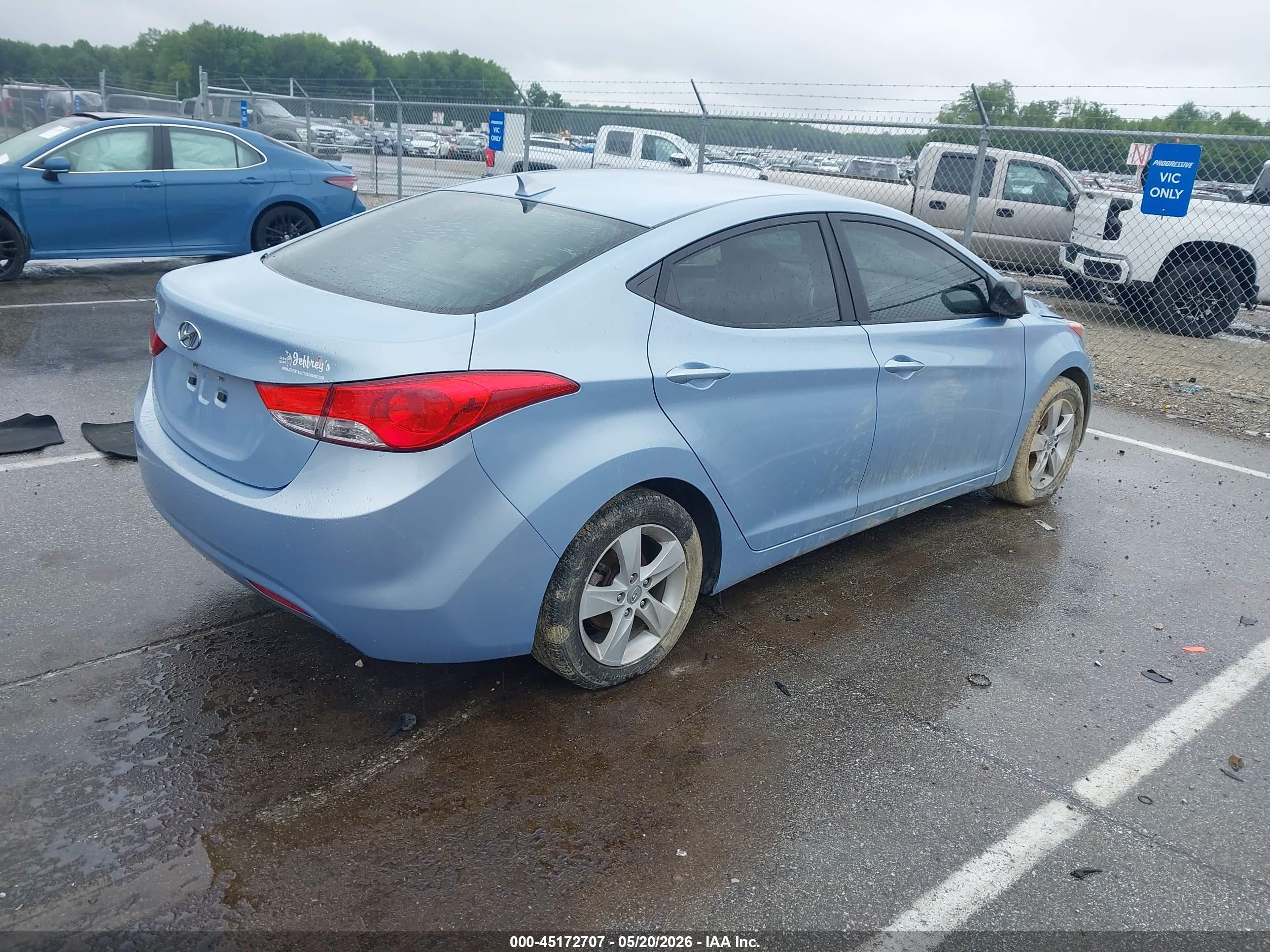 2012 Hyundai Elantra Gls (ulsan Plant) Blue vin: KMHDH4AE3CU384568