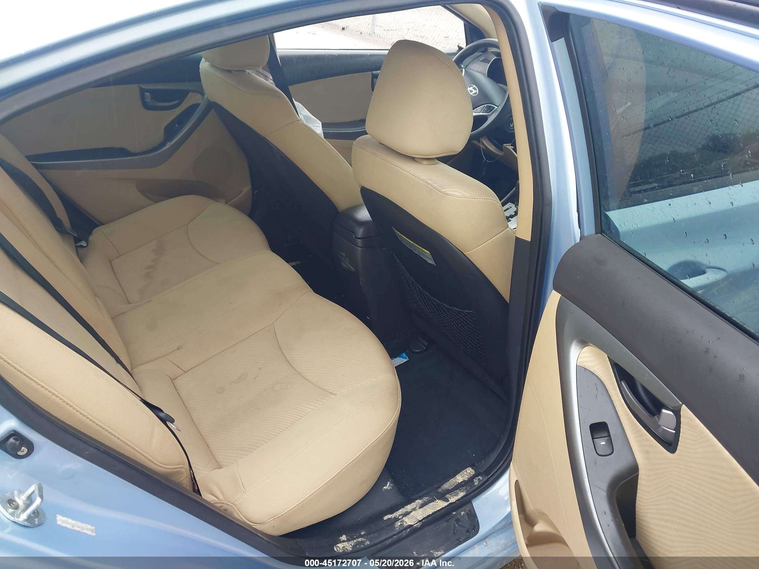 2012 Hyundai Elantra Gls (ulsan Plant) Blue vin: KMHDH4AE3CU384568