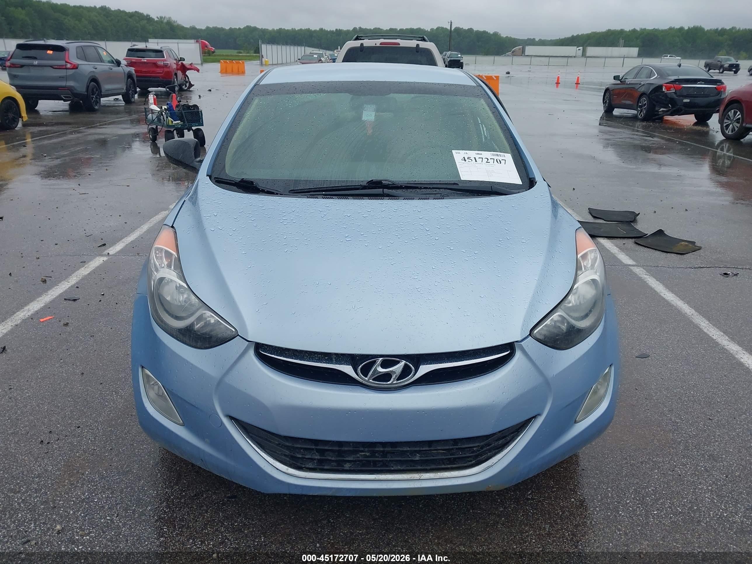 2012 Hyundai Elantra Gls (ulsan Plant) Blue vin: KMHDH4AE3CU384568