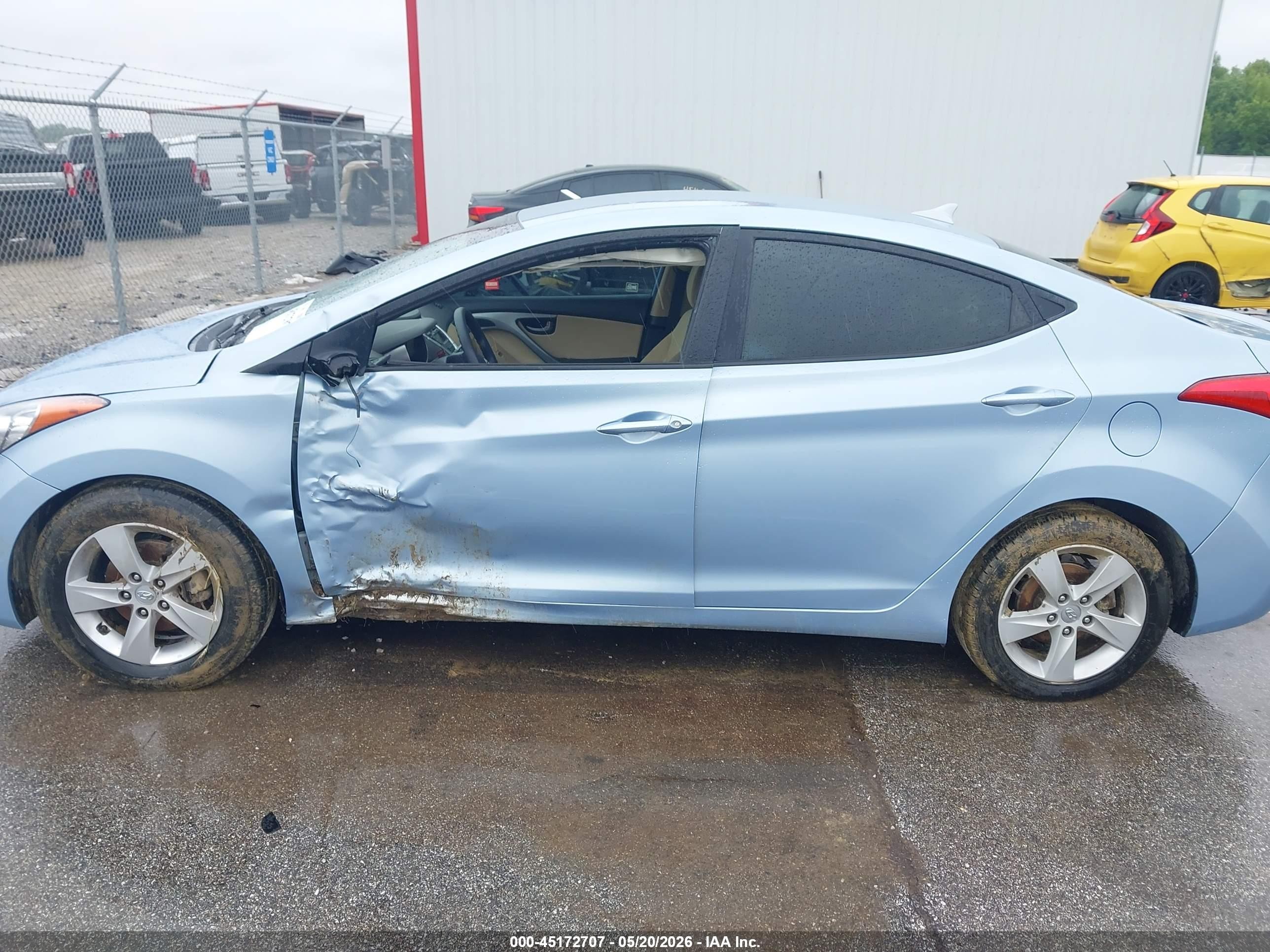 2012 Hyundai Elantra Gls (ulsan Plant) Blue vin: KMHDH4AE3CU384568
