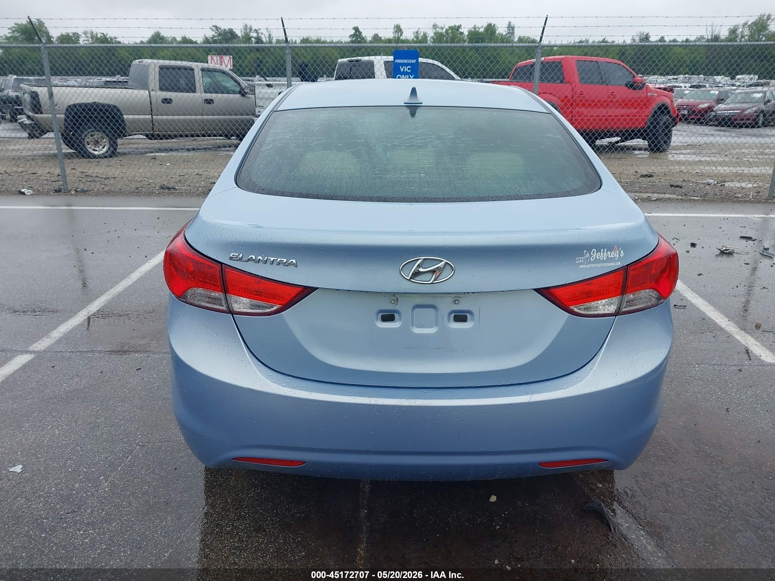 2012 Hyundai Elantra Gls (ulsan Plant) Blue vin: KMHDH4AE3CU384568