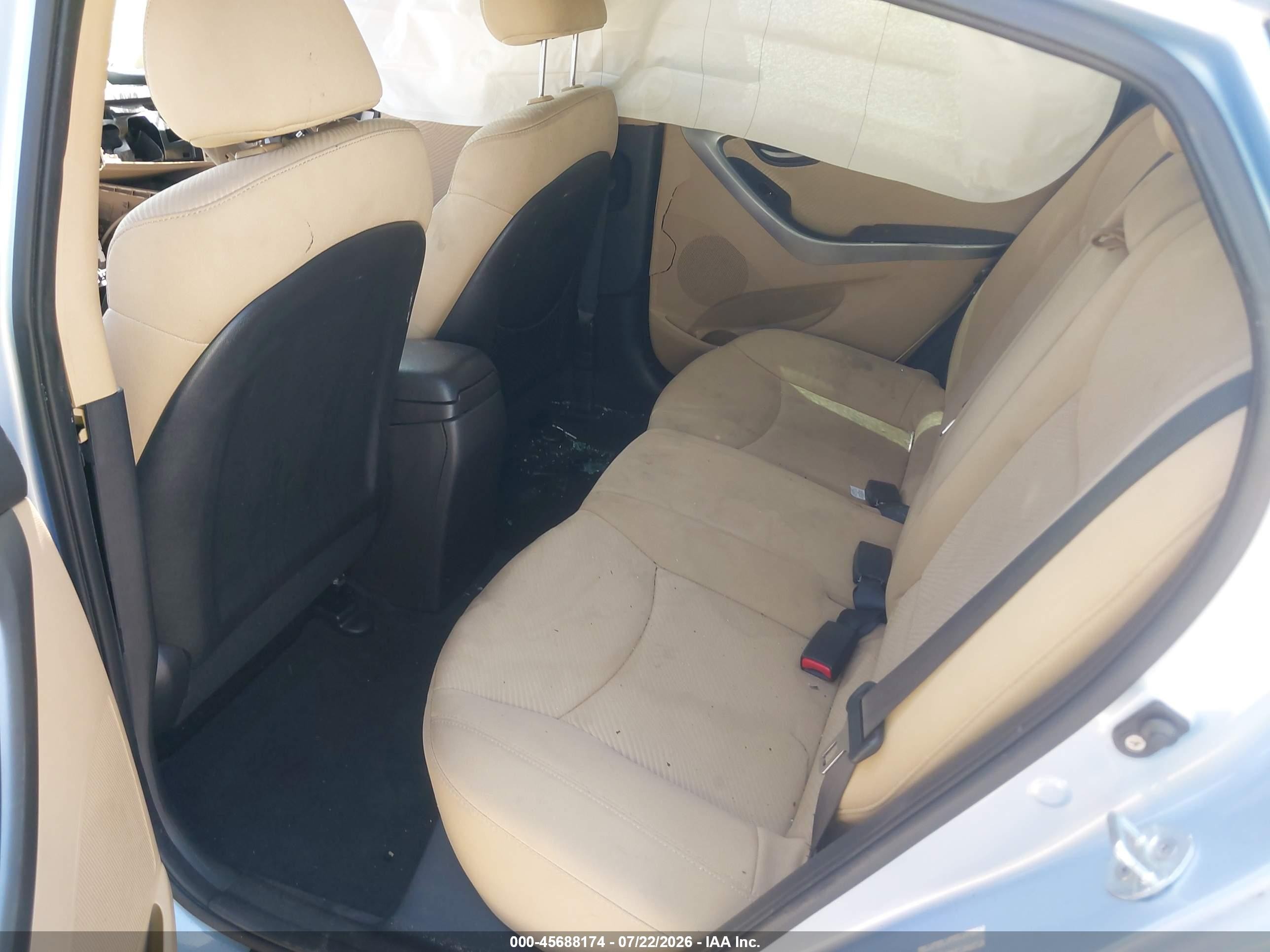 2012 Hyundai Elantra Gls (ulsan Plant) Light Blue vin: KMHDH4AE3CU392864