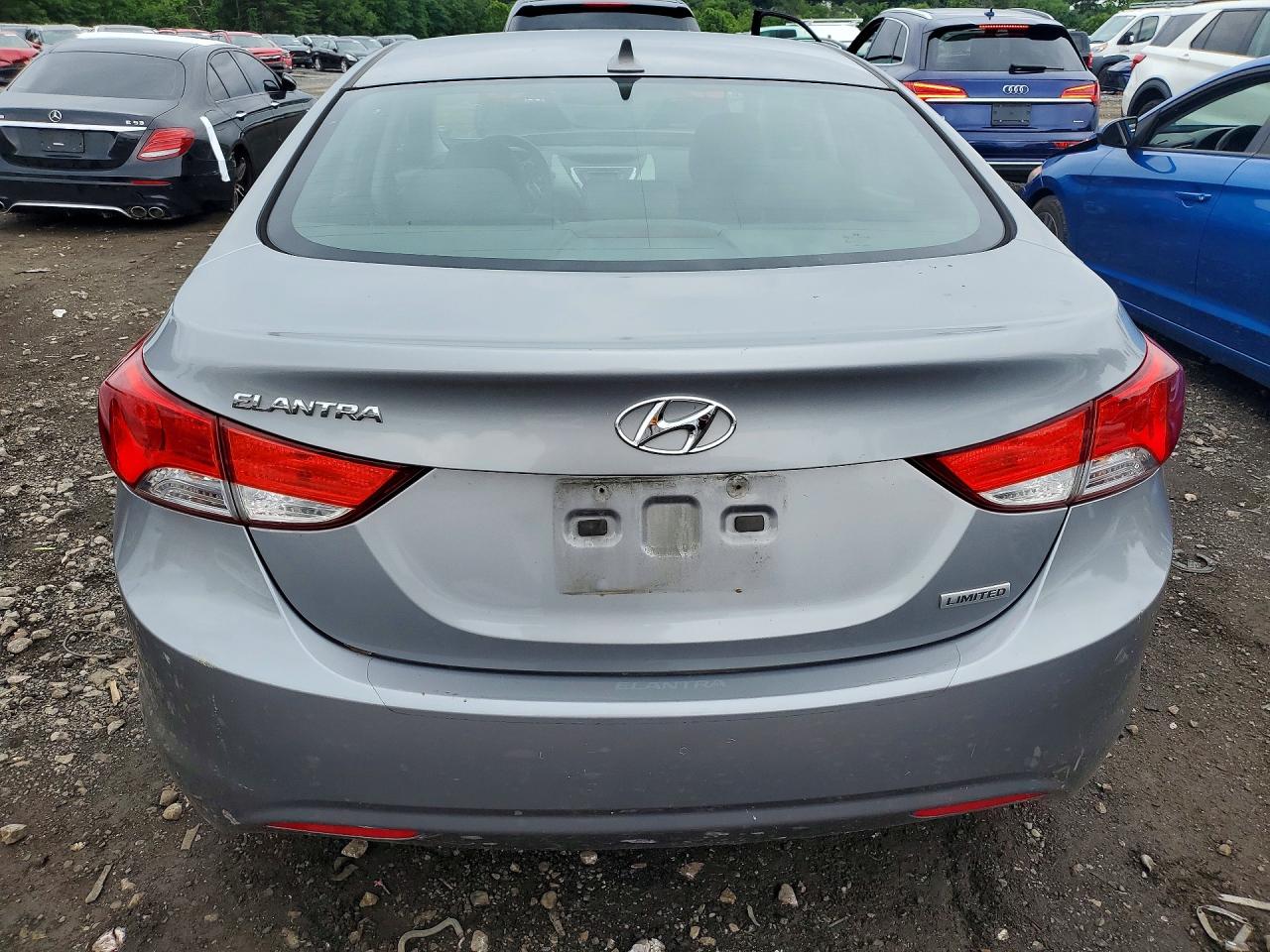 2012 Hyundai Elantra Limited Серебряный vin: KMHDH4AE3CU393822