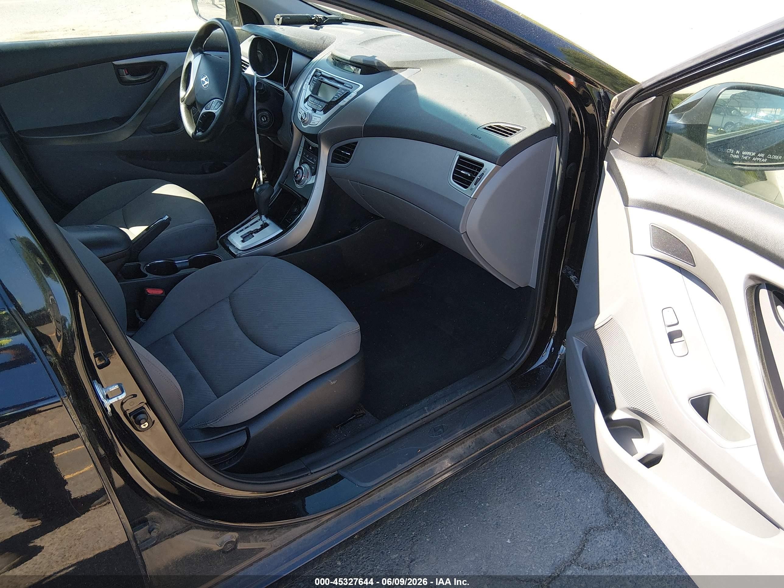 2012 Hyundai Elantra Gls (ulsan Plant) Black vin: KMHDH4AE3CU399037