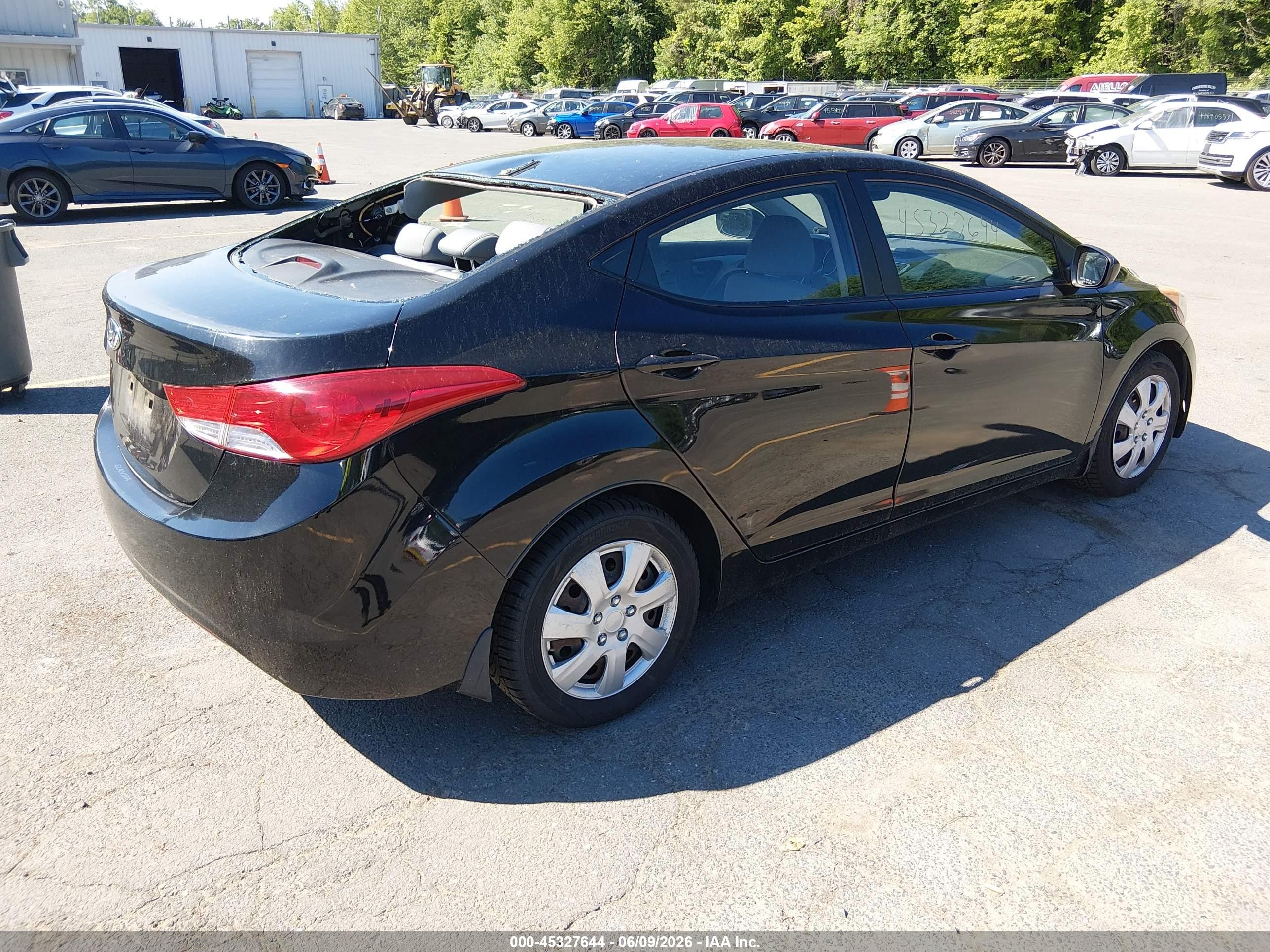 2012 Hyundai Elantra Gls (ulsan Plant) Black vin: KMHDH4AE3CU399037