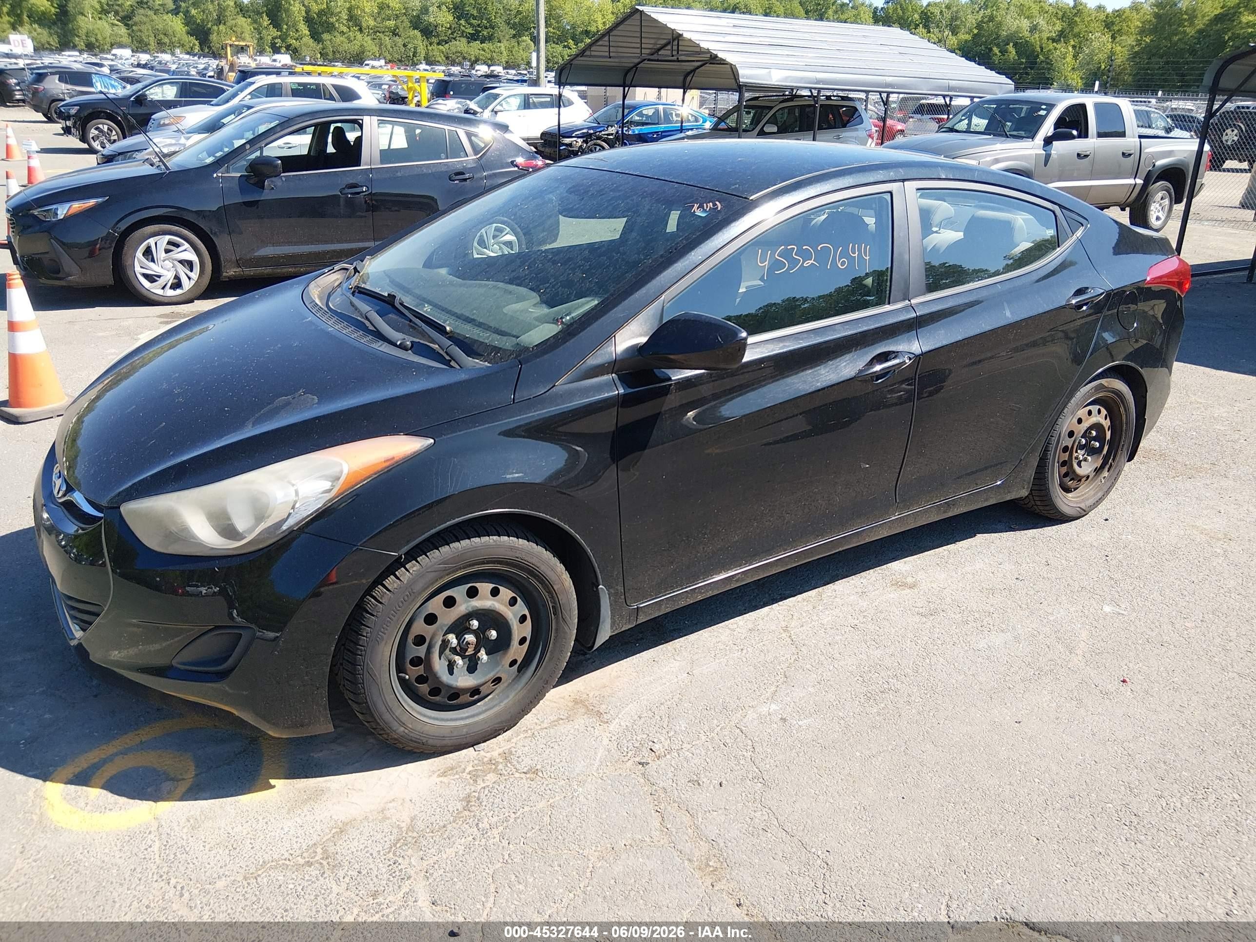 2012 Hyundai Elantra Gls (ulsan Plant) Black vin: KMHDH4AE3CU399037