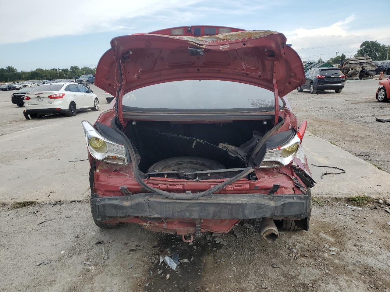 2012 Hyundai Elantra Gls Red vin: KMHDH4AE3CU404415