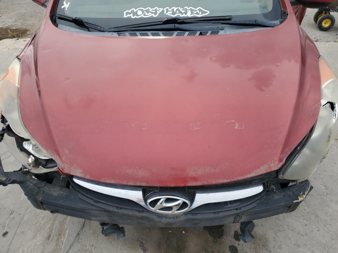 2012 Hyundai Elantra Gls Red vin: KMHDH4AE3CU404415