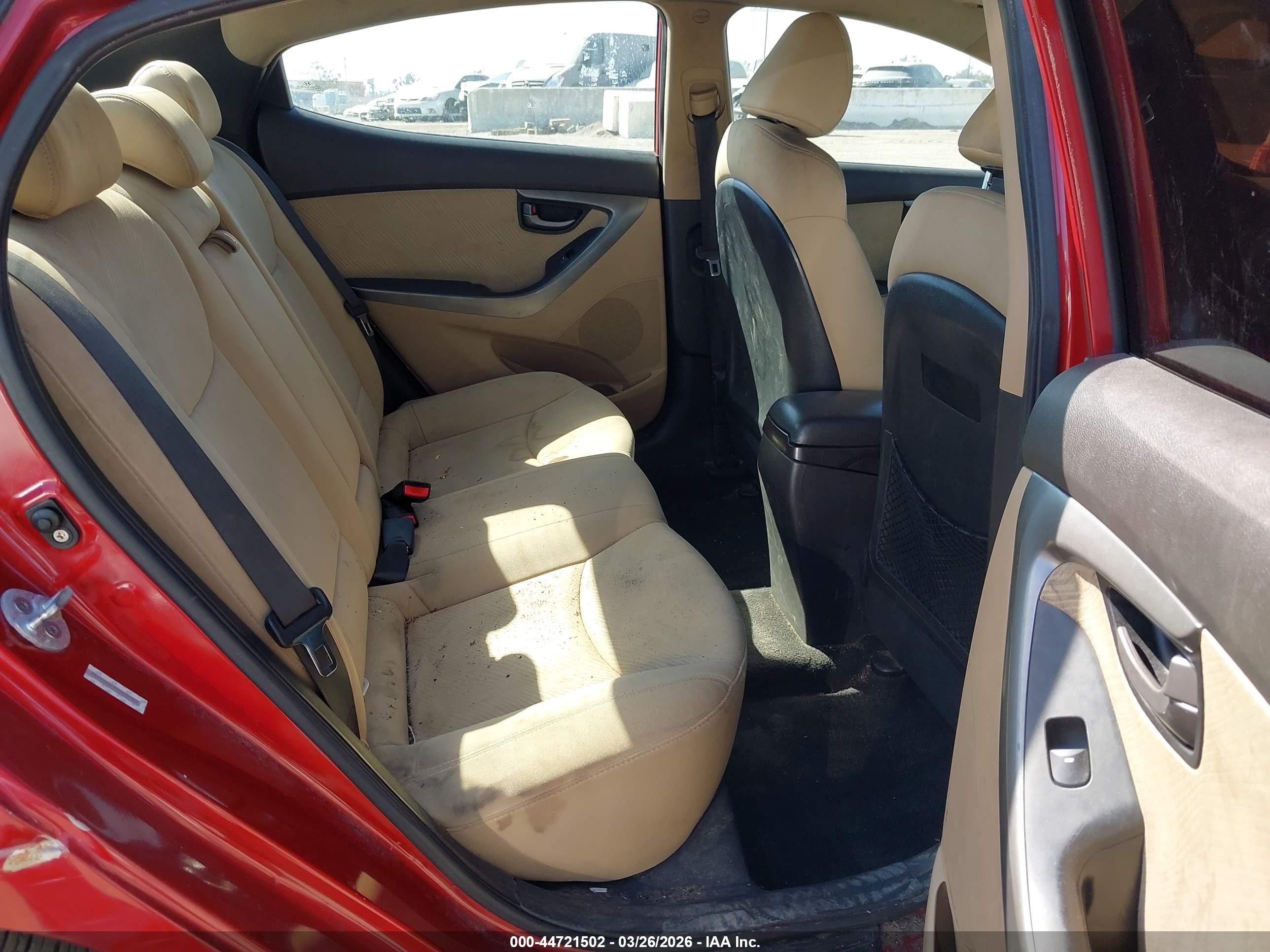 2012 Hyundai Elantra Gls (ulsan Plant) Red vin: KMHDH4AE3CU409968