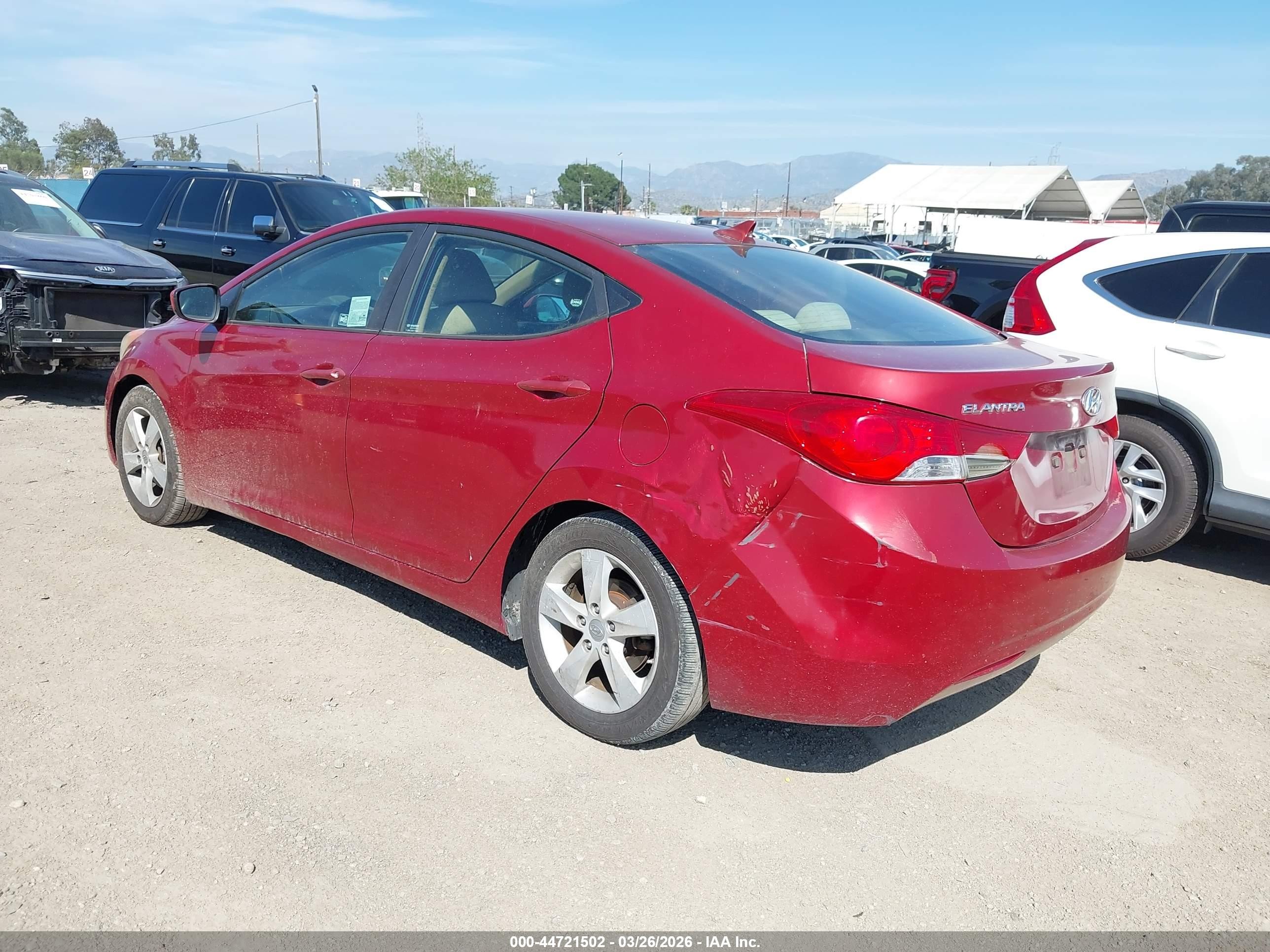 2012 Hyundai Elantra Gls (ulsan Plant) Red vin: KMHDH4AE3CU409968