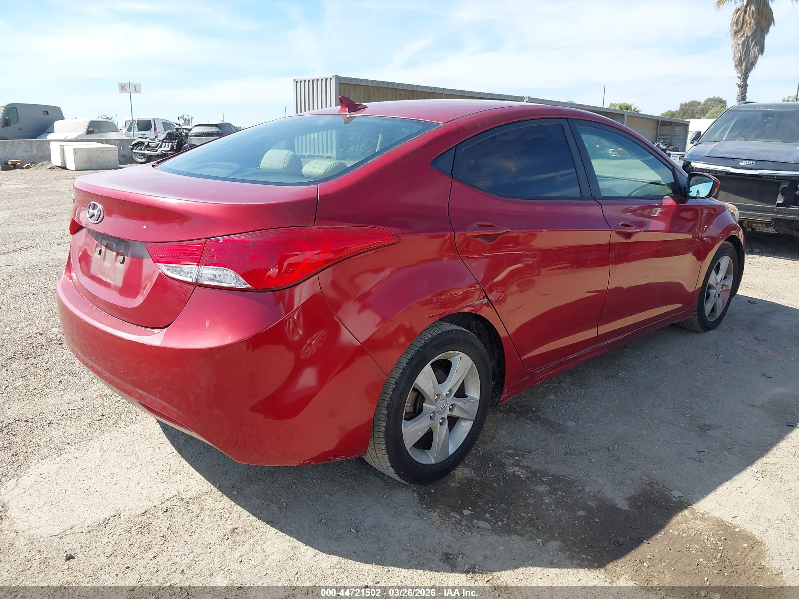 2012 Hyundai Elantra Gls (ulsan Plant) Red vin: KMHDH4AE3CU409968