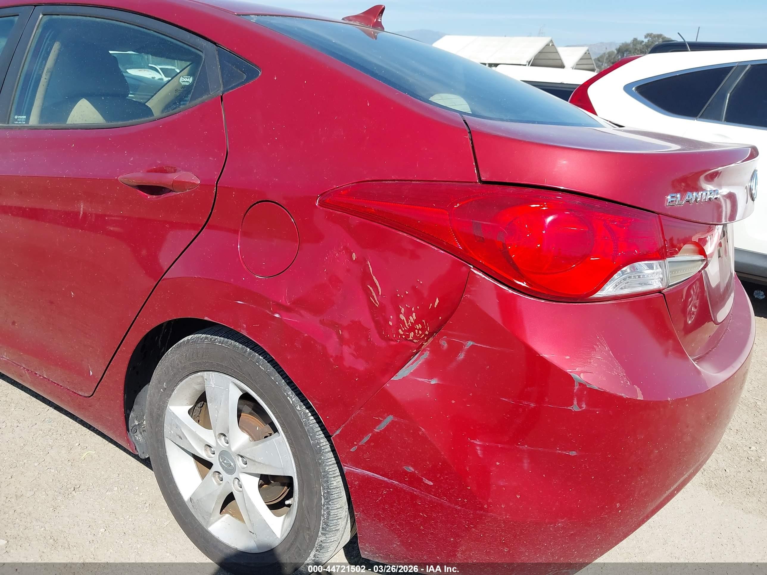 2012 Hyundai Elantra Gls (ulsan Plant) Red vin: KMHDH4AE3CU409968