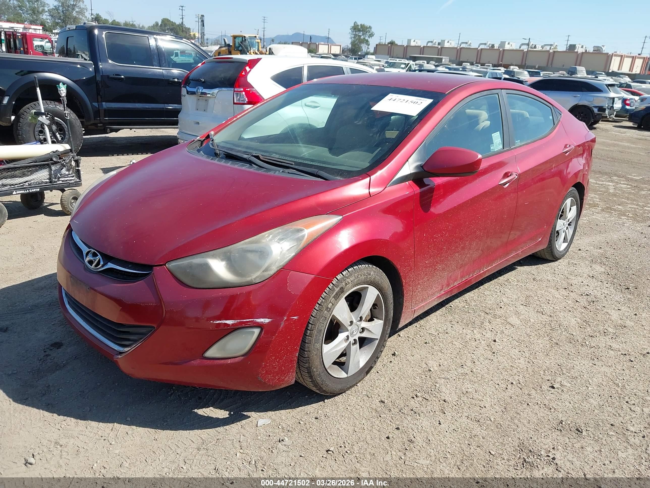 2012 Hyundai Elantra Gls (ulsan Plant) Red vin: KMHDH4AE3CU409968