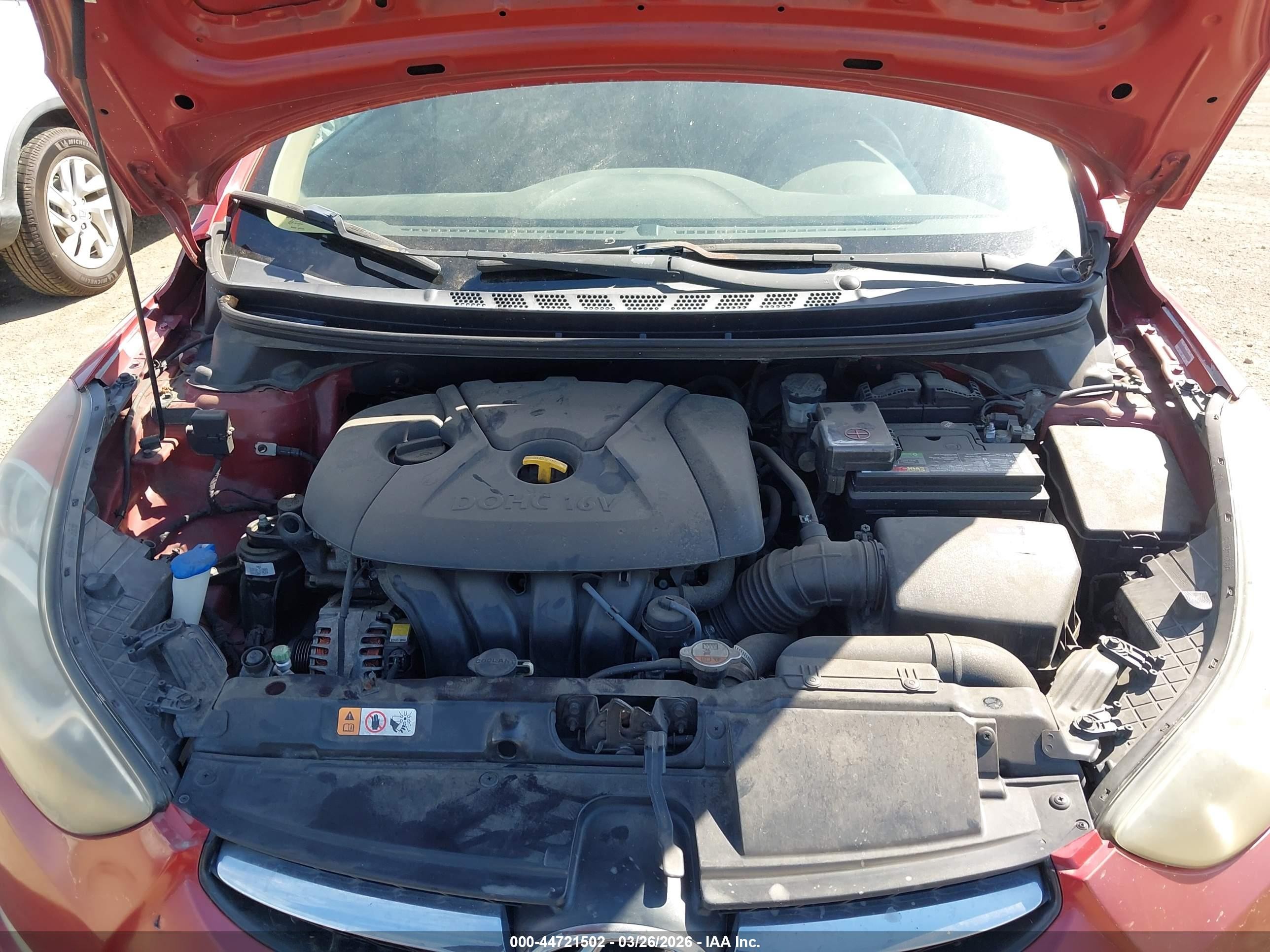 2012 Hyundai Elantra Gls (ulsan Plant) Red vin: KMHDH4AE3CU409968