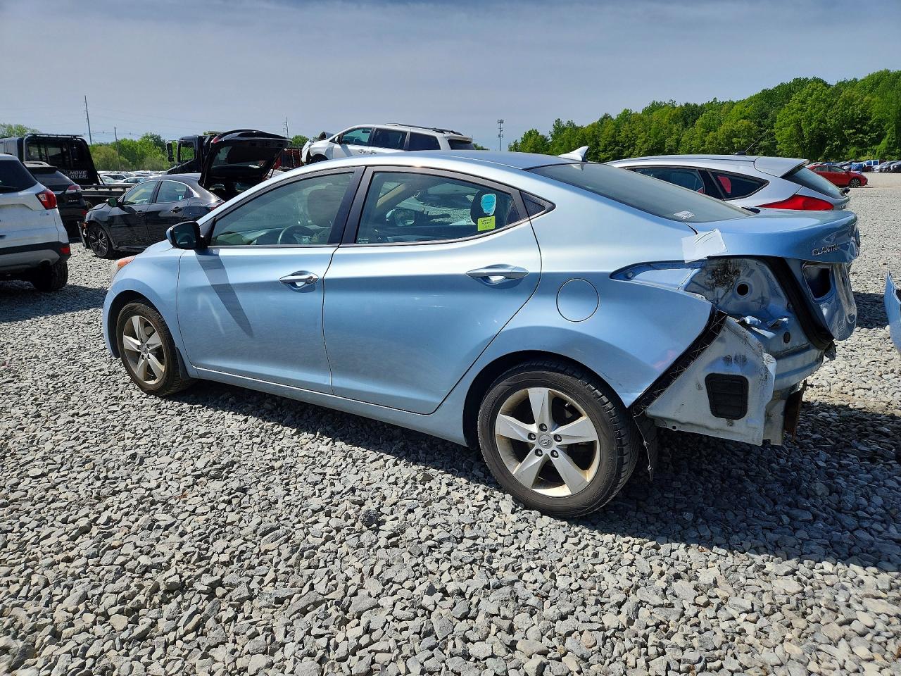 2012 Hyundai Elantra Gls Blue vin: KMHDH4AE3CU413549