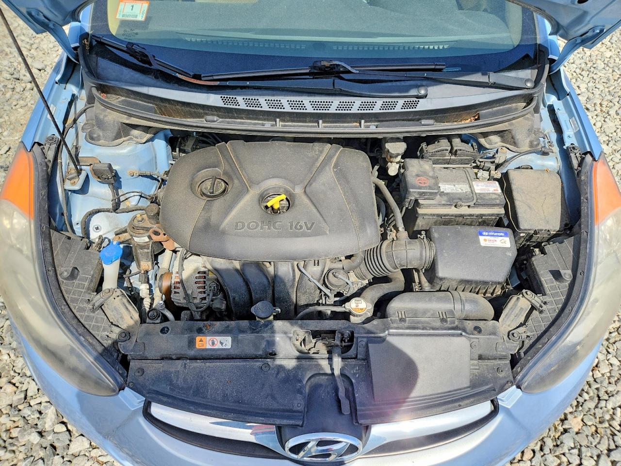 2012 Hyundai Elantra Gls Blue vin: KMHDH4AE3CU413549