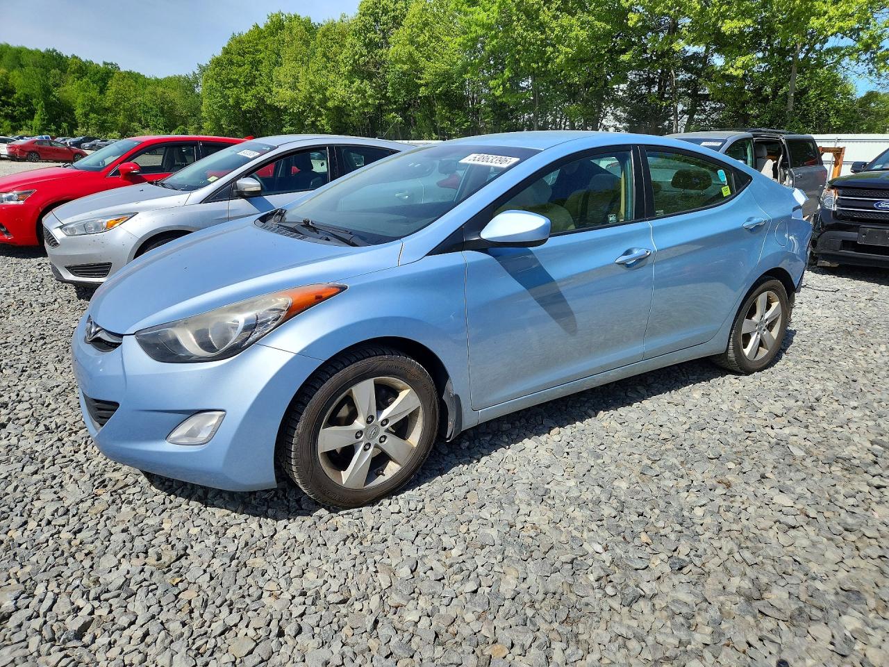 2012 Hyundai Elantra Gls Blue vin: KMHDH4AE3CU413549
