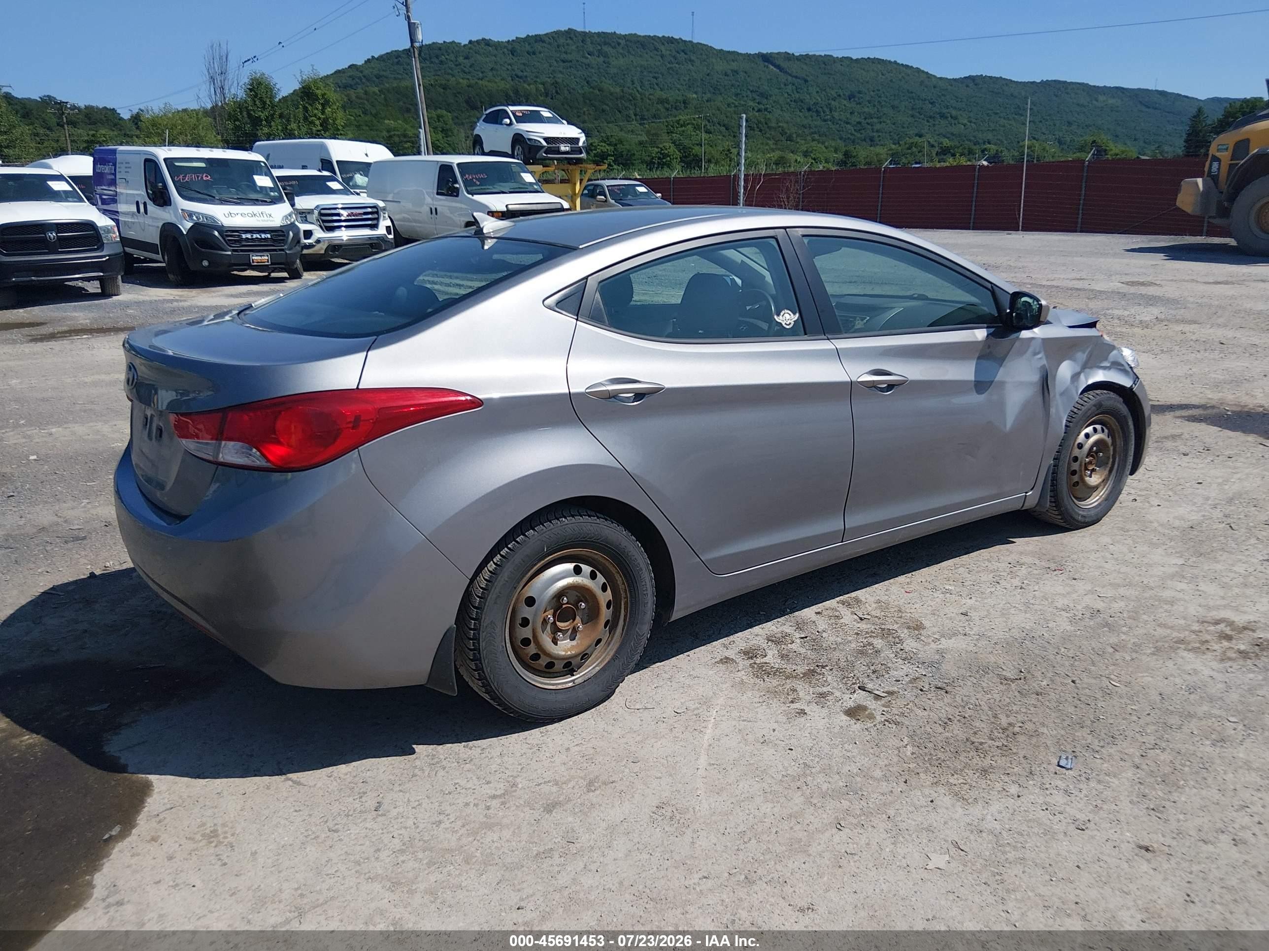 2012 Hyundai Elantra Gls (ulsan Plant) Gray vin: KMHDH4AE3CU419061