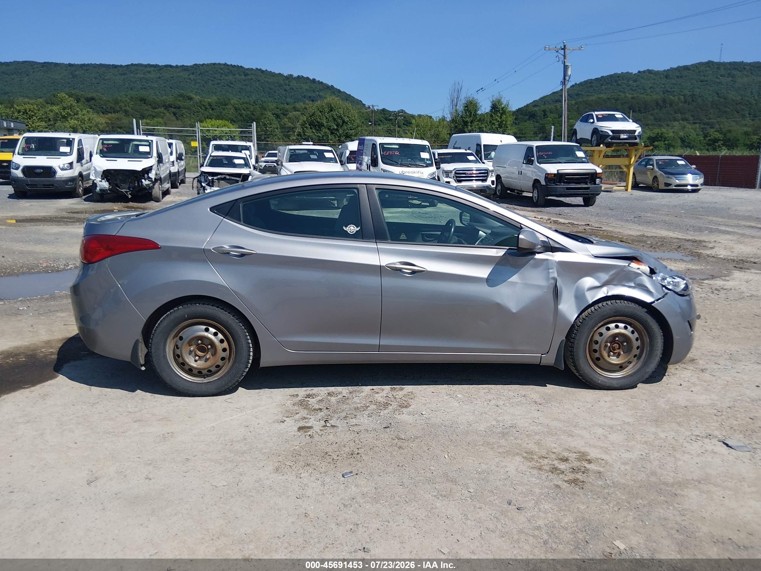 2012 Hyundai Elantra Gls (ulsan Plant) Gray vin: KMHDH4AE3CU419061