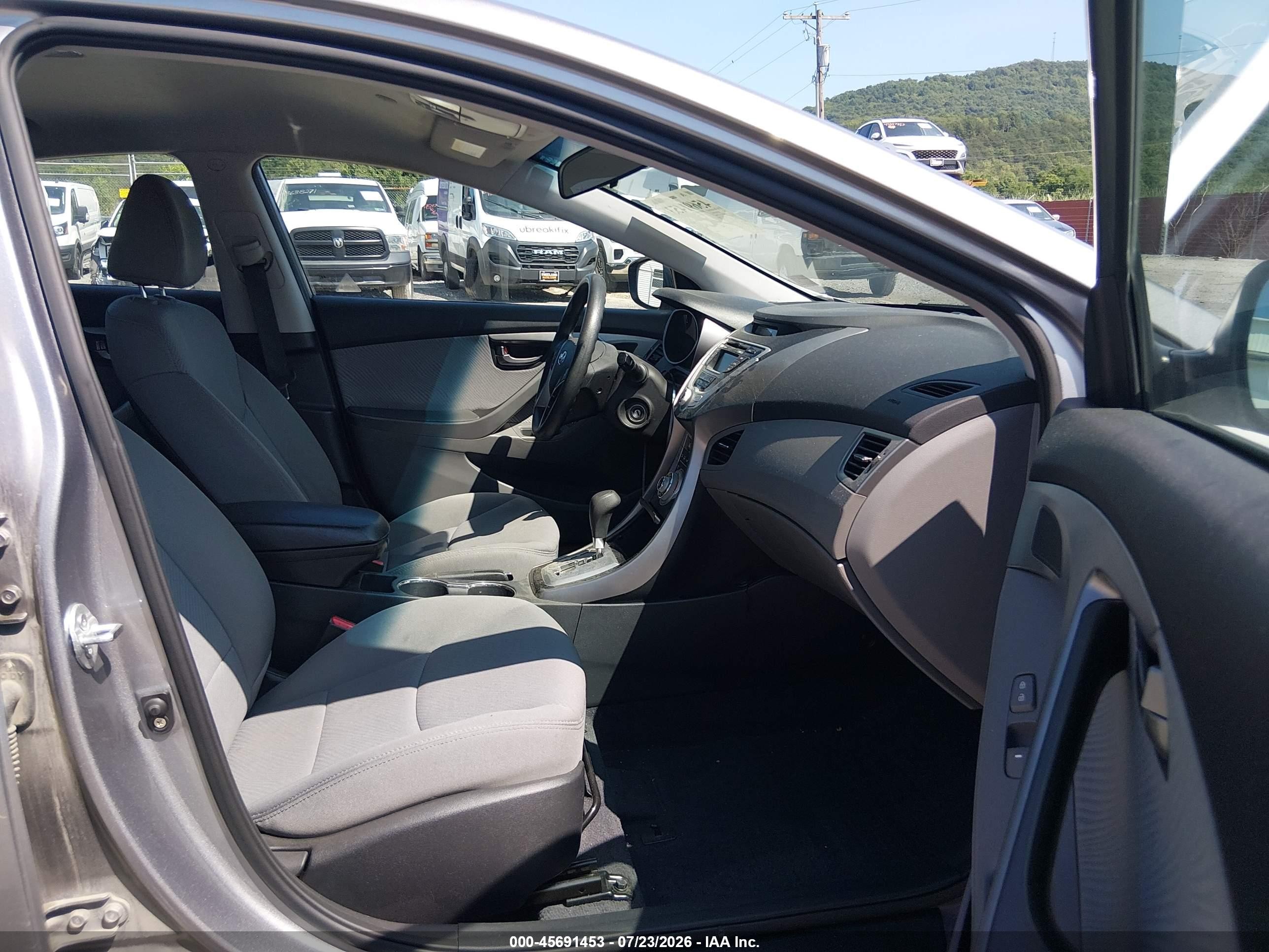 2012 Hyundai Elantra Gls (ulsan Plant) Gray vin: KMHDH4AE3CU419061