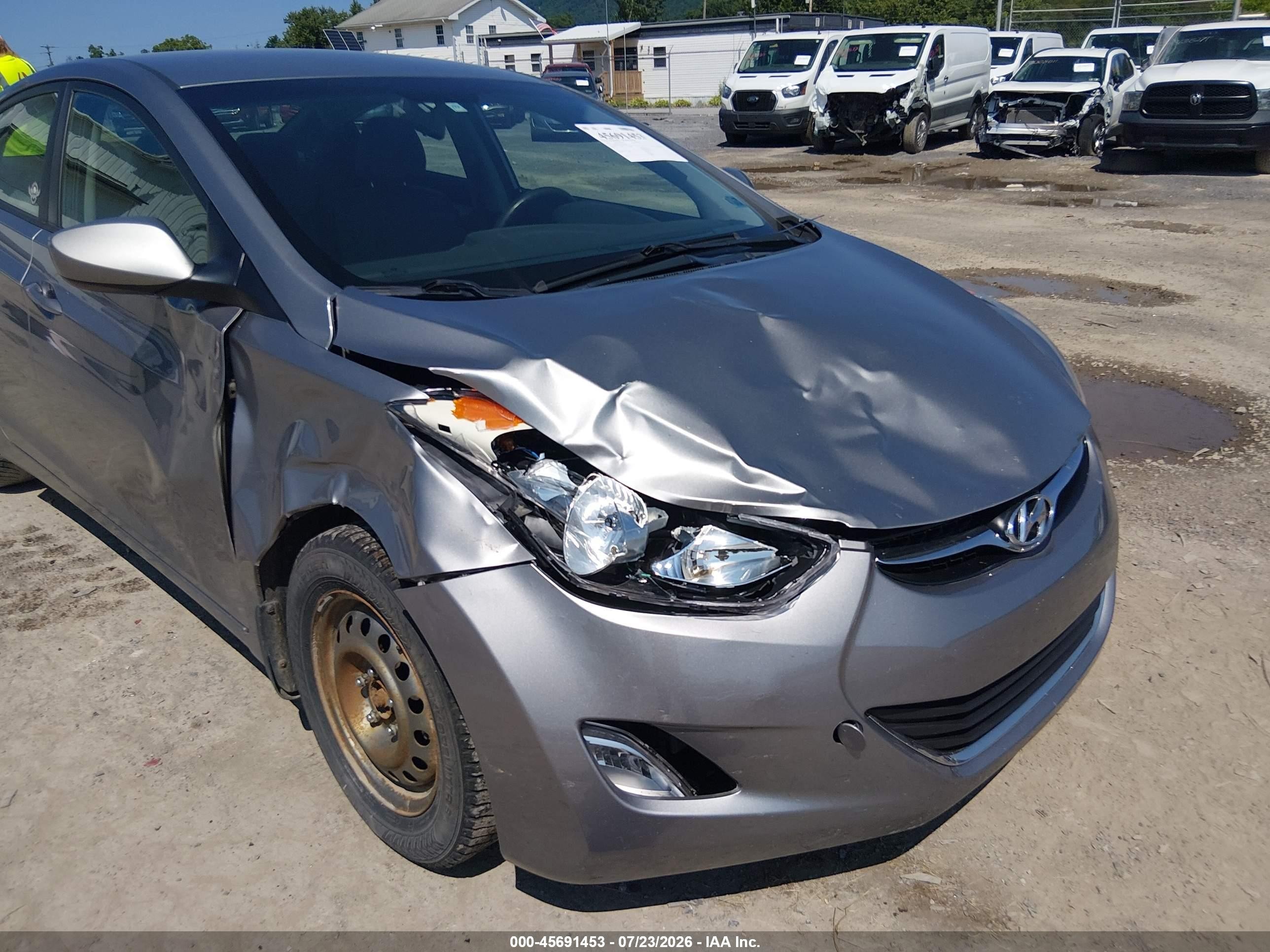 2012 Hyundai Elantra Gls (ulsan Plant) Gray vin: KMHDH4AE3CU419061