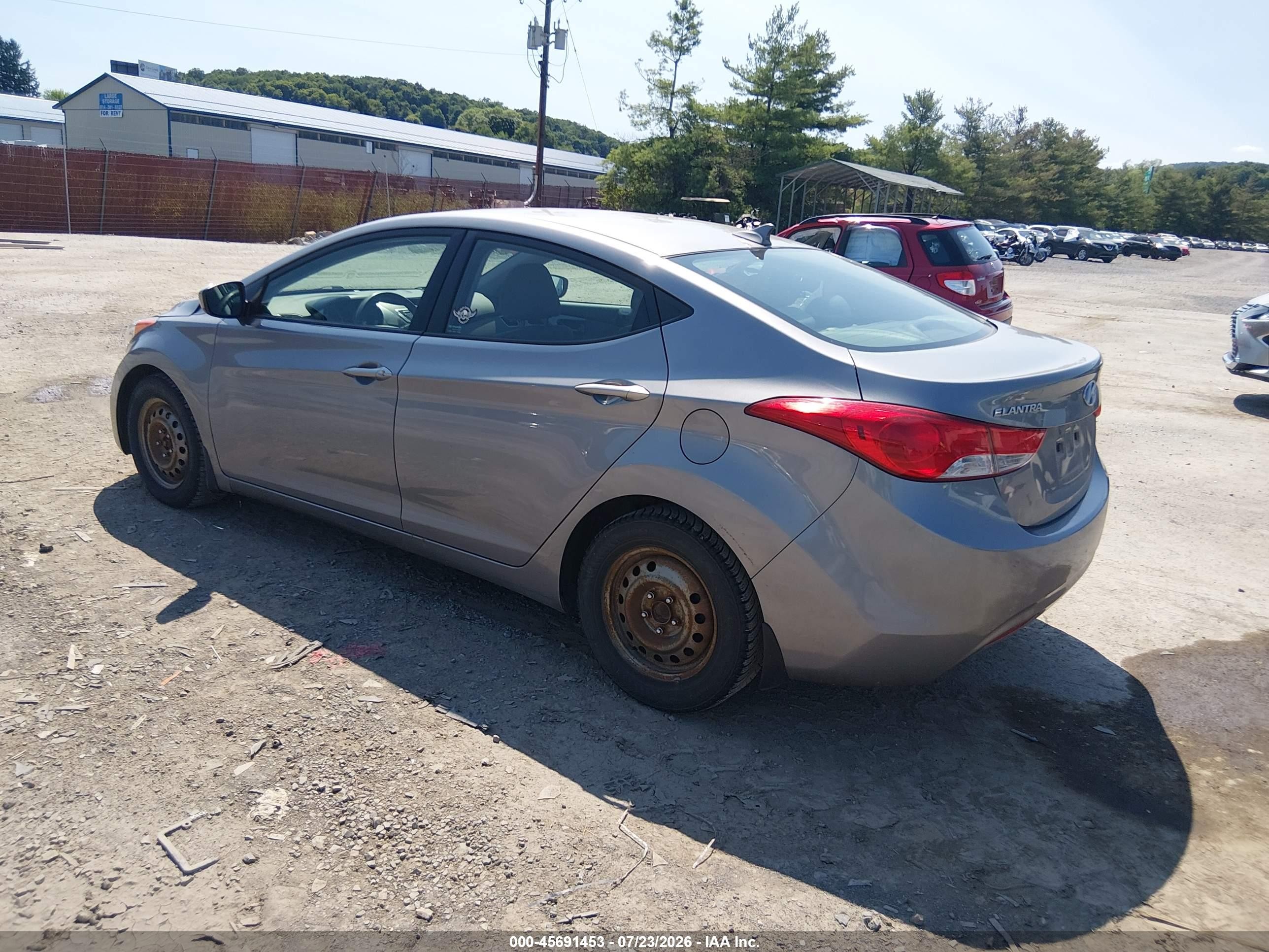 2012 Hyundai Elantra Gls (ulsan Plant) Gray vin: KMHDH4AE3CU419061