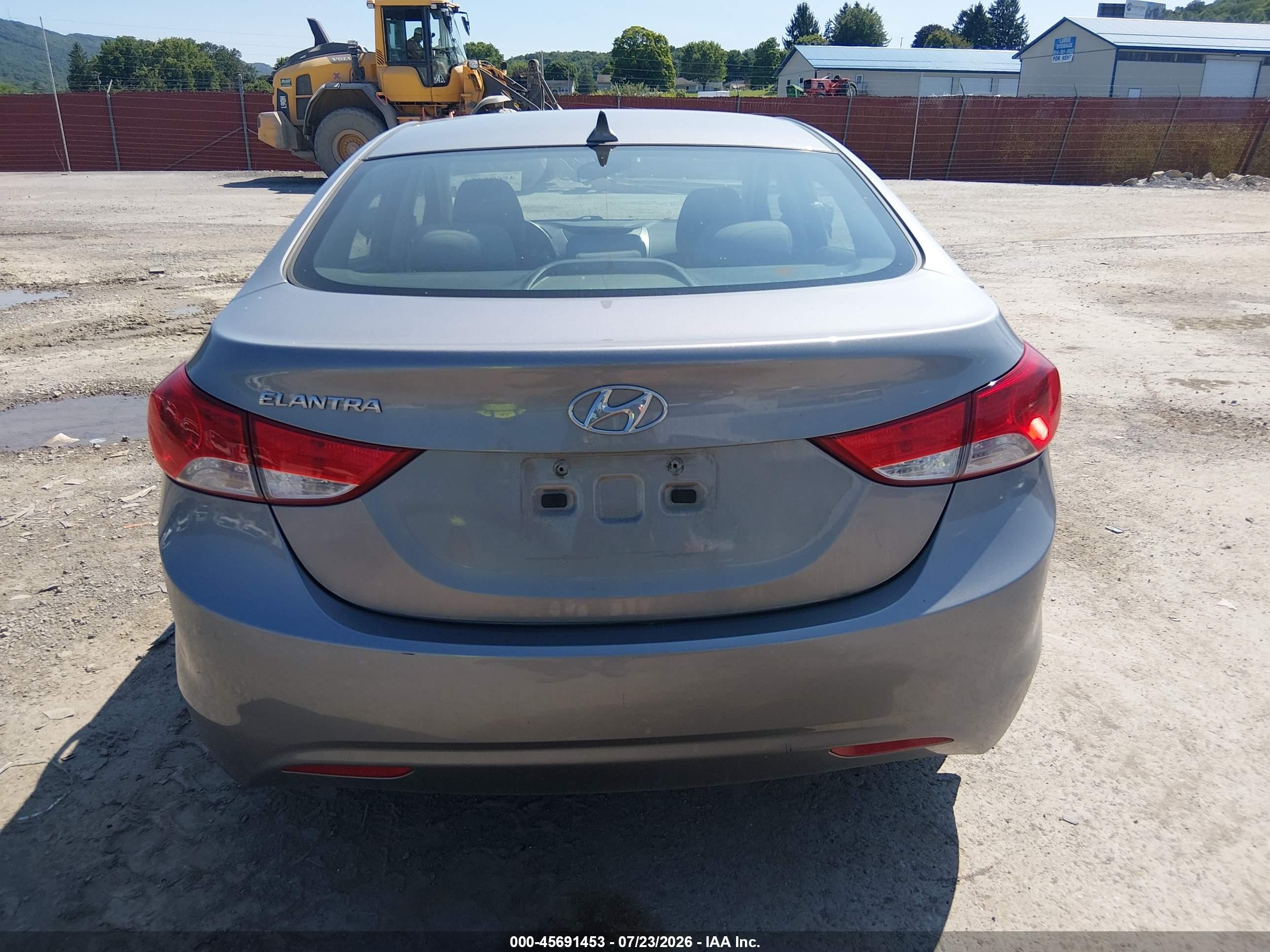 2012 Hyundai Elantra Gls (ulsan Plant) Gray vin: KMHDH4AE3CU419061