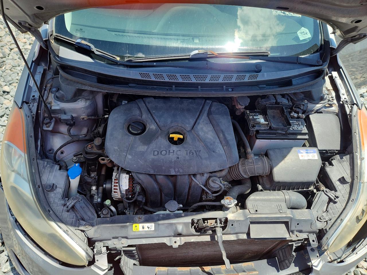 2012 Hyundai Elantra Gls Gray vin: KMHDH4AE3CU435423
