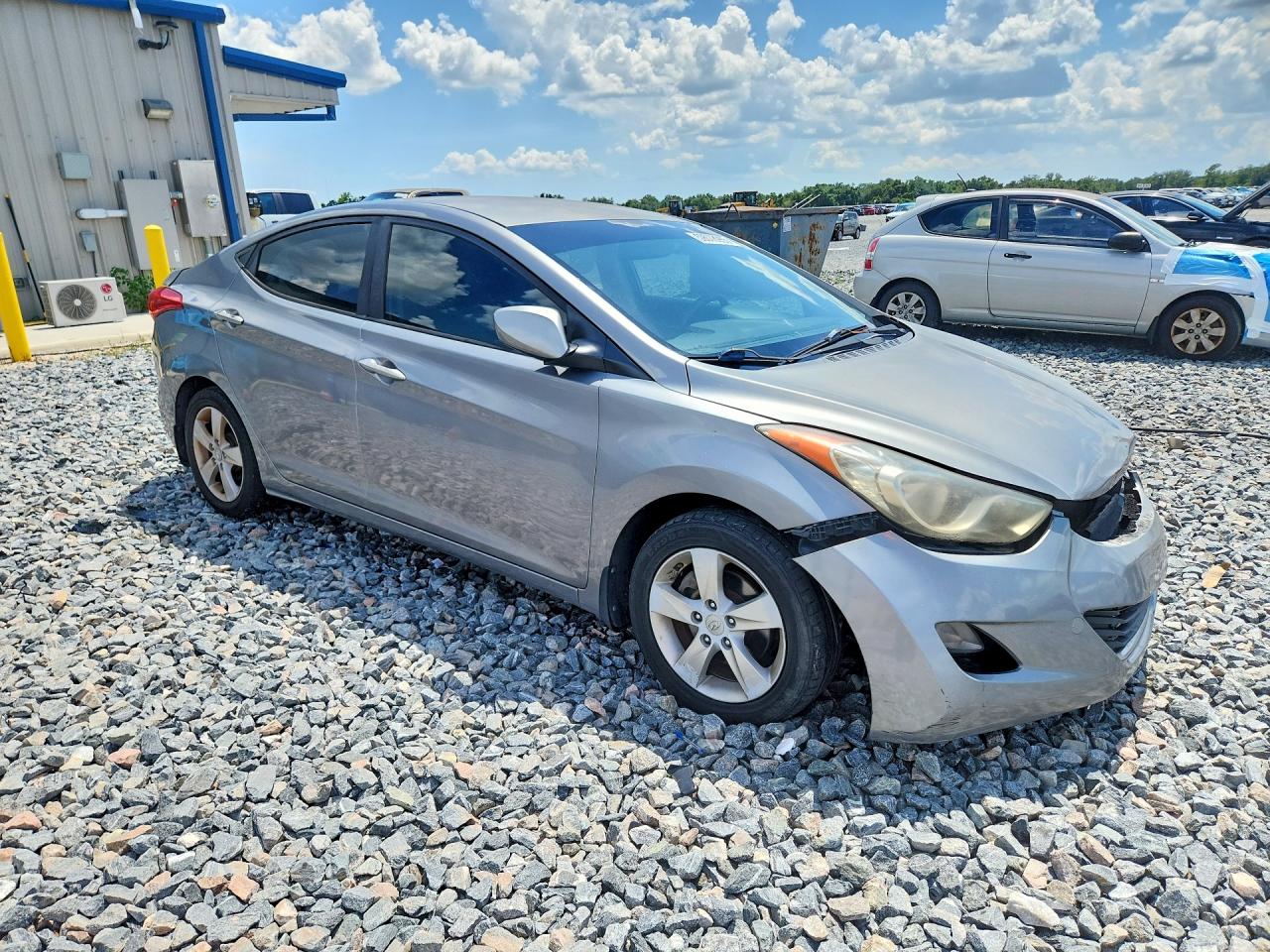 2012 Hyundai Elantra Gls Gray vin: KMHDH4AE3CU435423