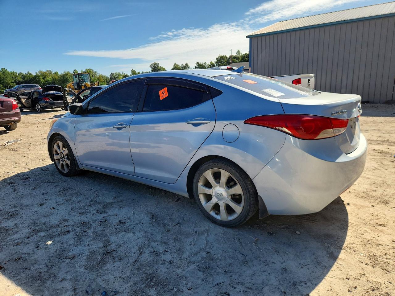 2012 Hyundai Elantra Limited Синий vin: KMHDH4AE3CU455509