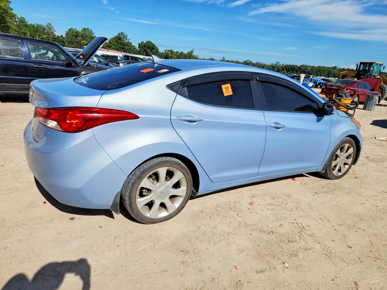 2012 Hyundai Elantra Limited Синий vin: KMHDH4AE3CU455509