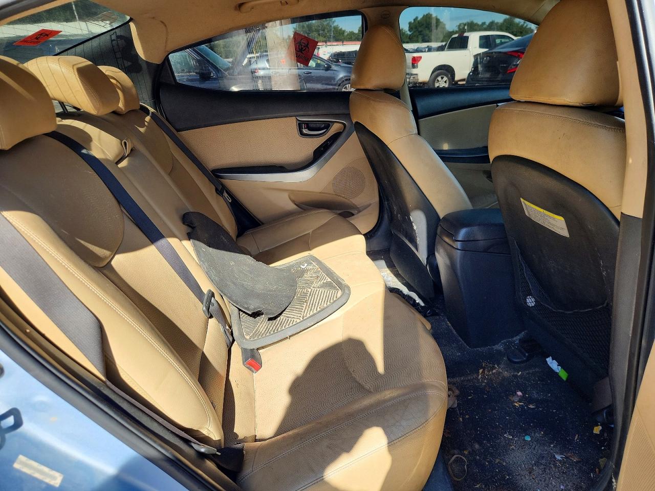 2012 Hyundai Elantra Limited Синий vin: KMHDH4AE3CU455509