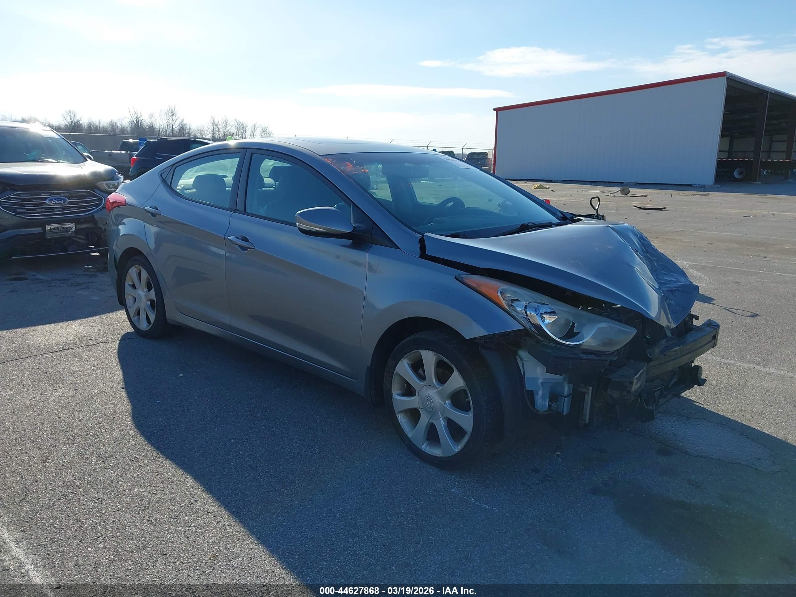 2012 Hyundai Elantra Limited (ulsan Plant) Серый vin: KMHDH4AE3CU455798