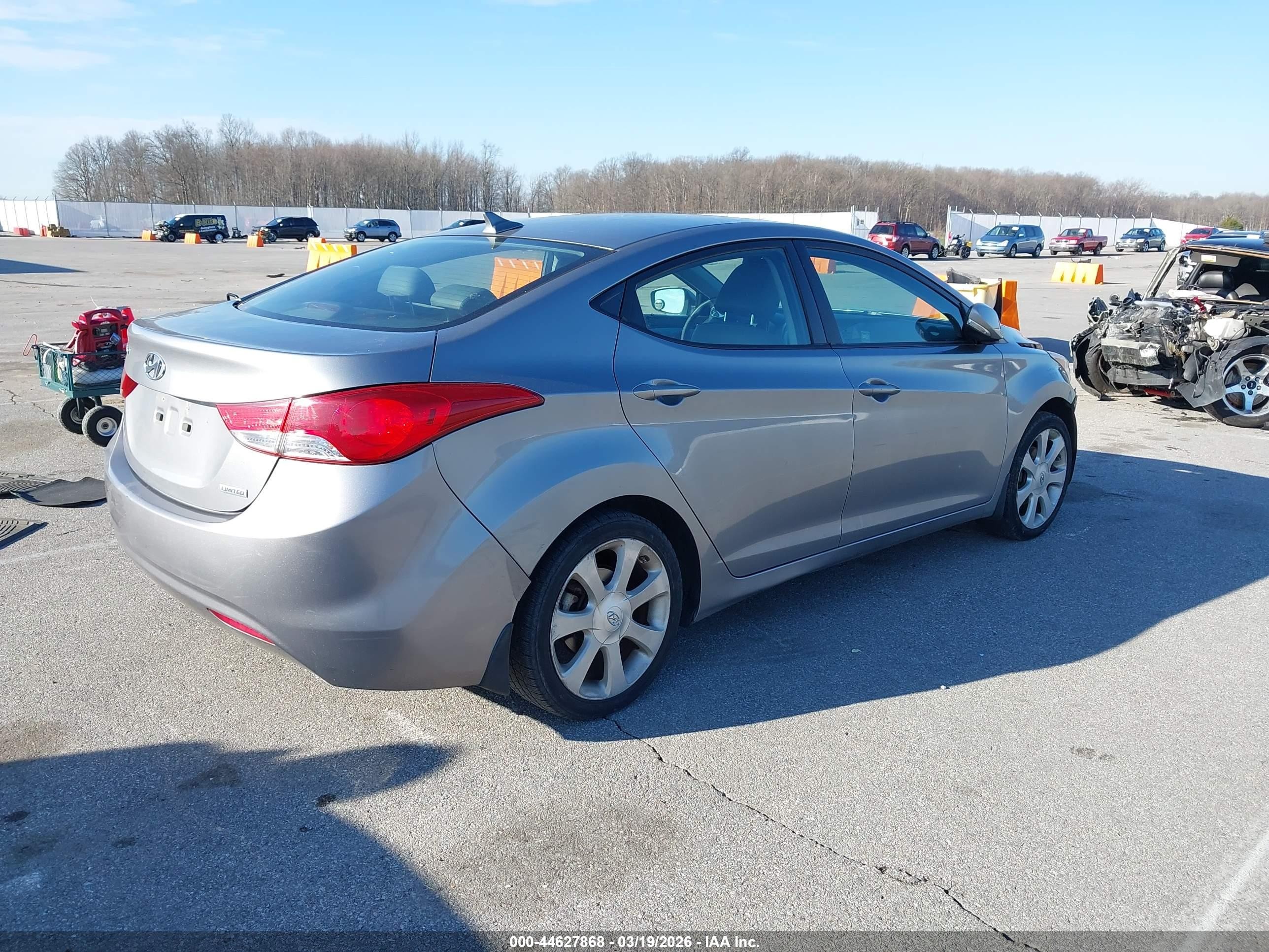 2012 Hyundai Elantra Limited (ulsan Plant) Gray vin: KMHDH4AE3CU455798