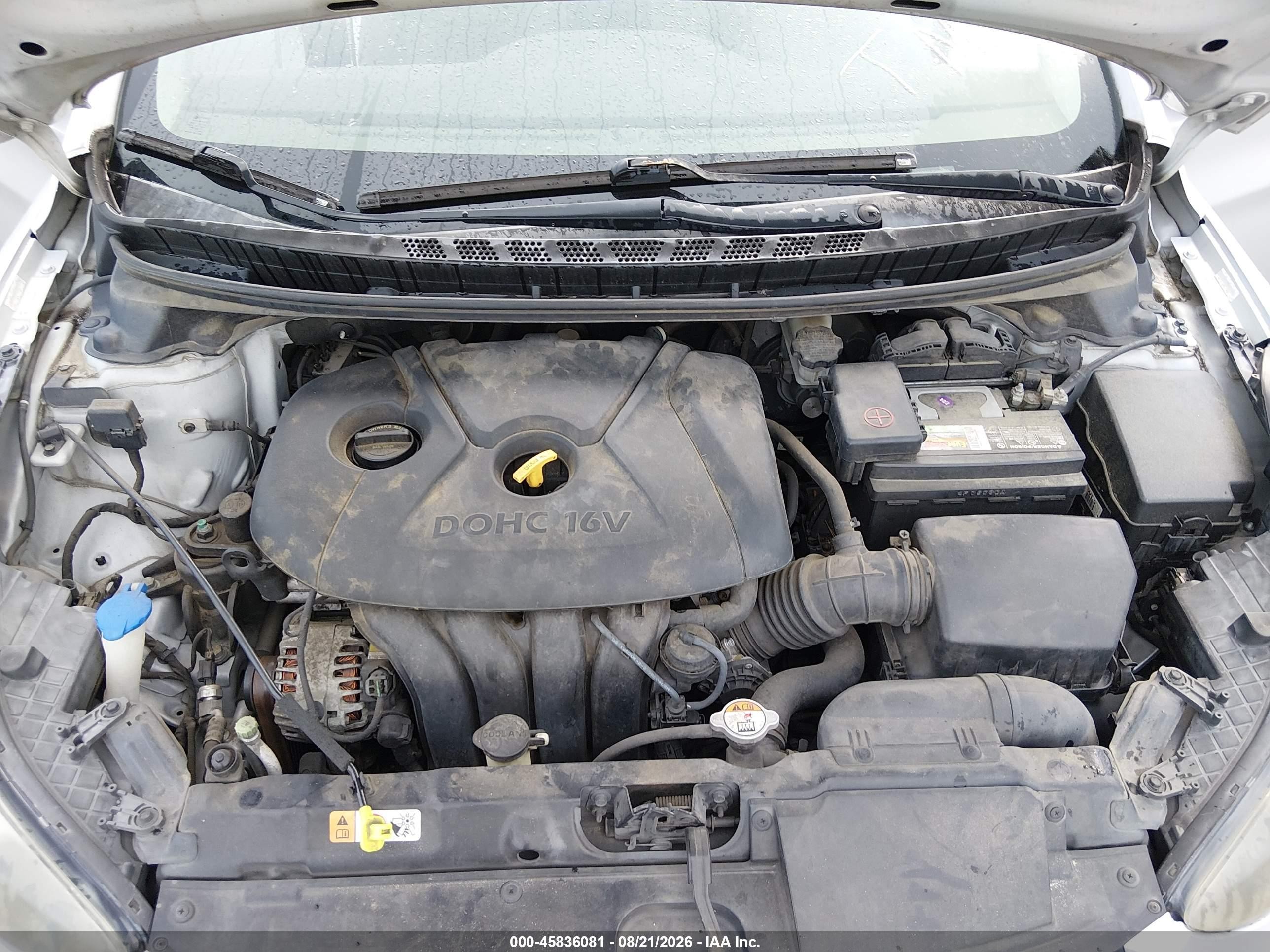 2012 Hyundai Elantra Gls (ulsan Plant) Silver vin: KMHDH4AE3CU465988