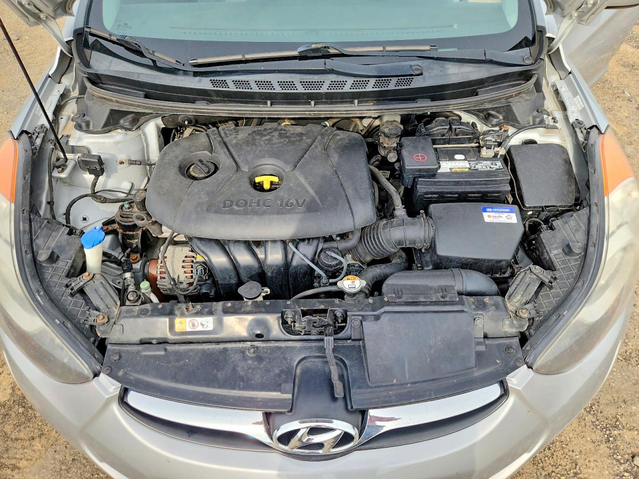 2012 Hyundai Elantra Gls Silver vin: KMHDH4AE3CU467577