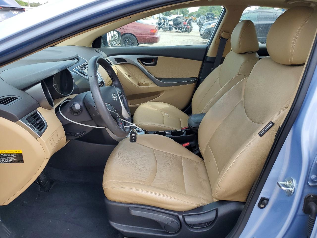 2012 Hyundai Elantra Limited Blue vin: KMHDH4AE3CU471340